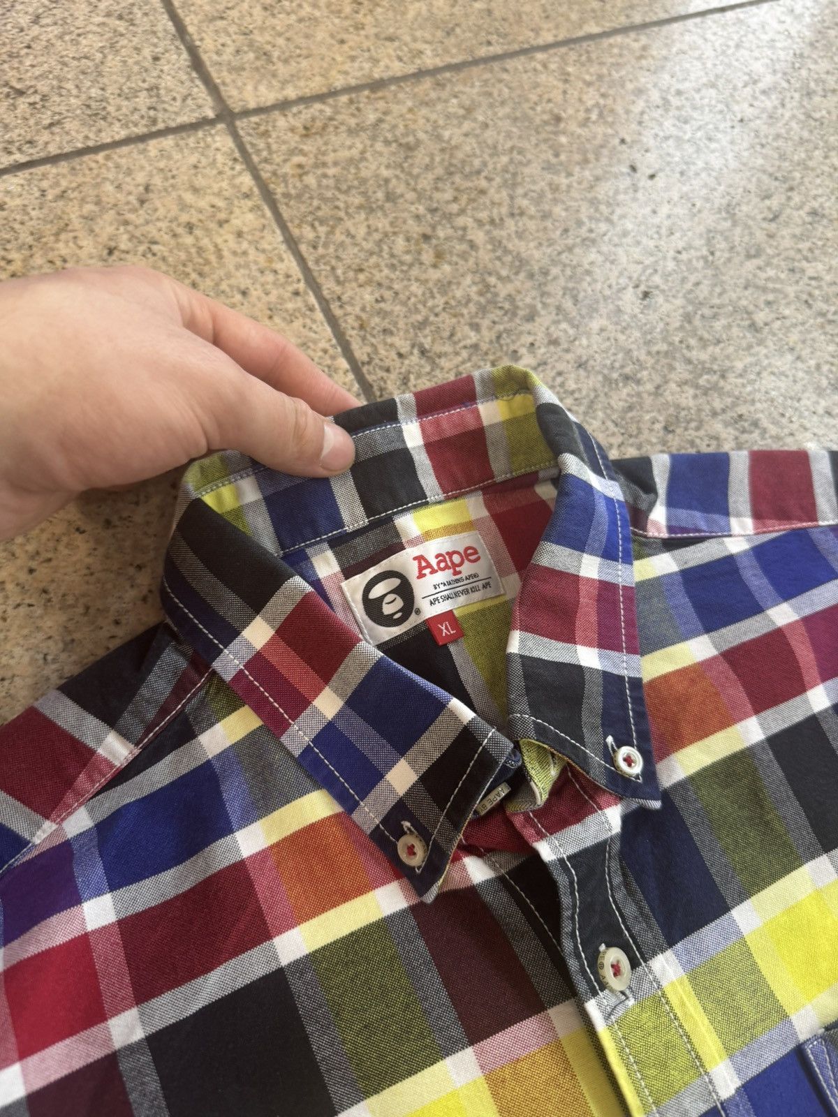 Aape Aape plaid short-sleeved shirt Size US XL / EU 56 / 4 - 14 Thumbnail