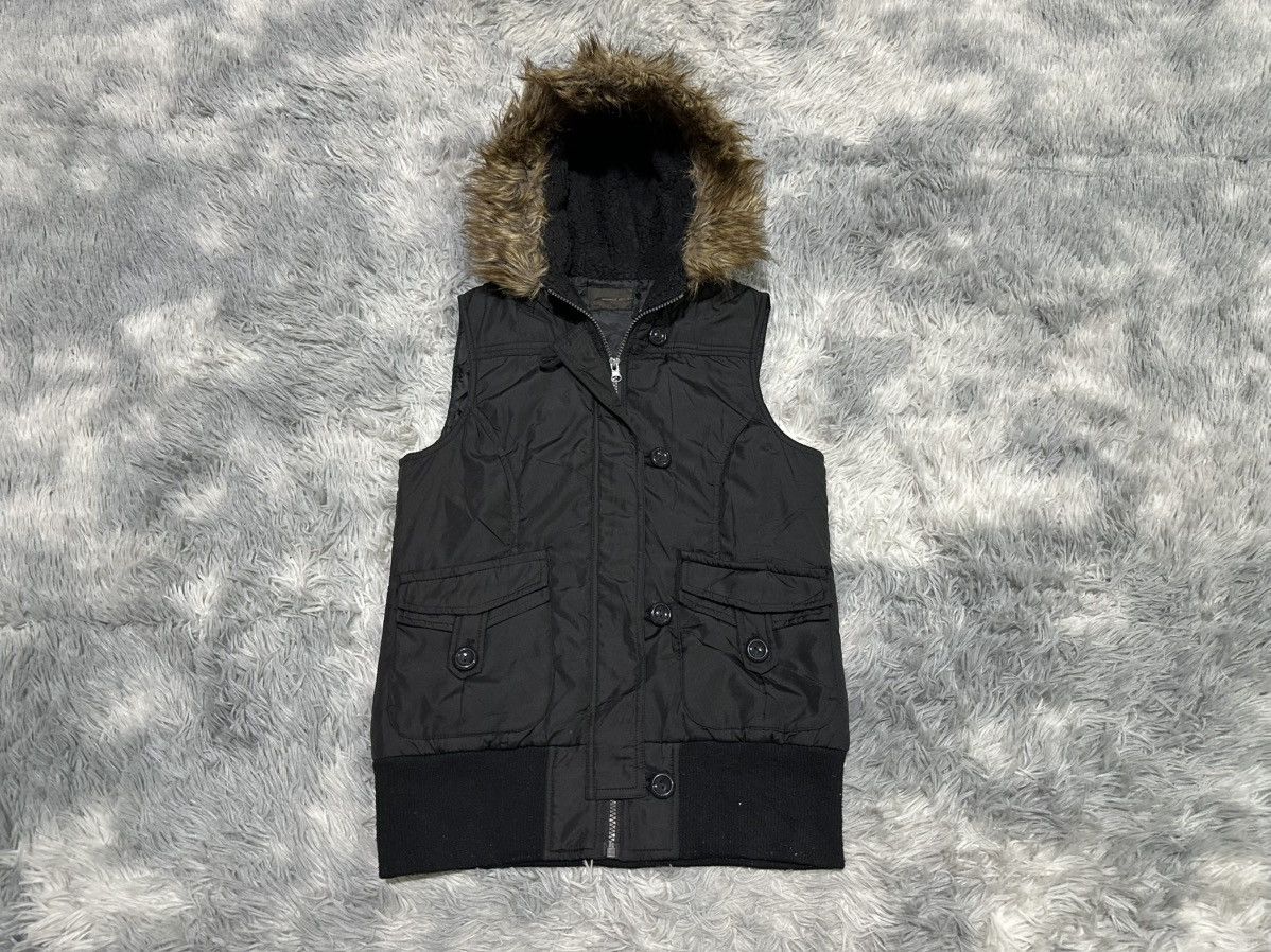 If Six Was Nine 🔥Y2K Beaumont Carr Fur Down Vest Jacket Hoodie Goth Punk Size US M / EU 48-50 / 2 - 3 Thumbnail