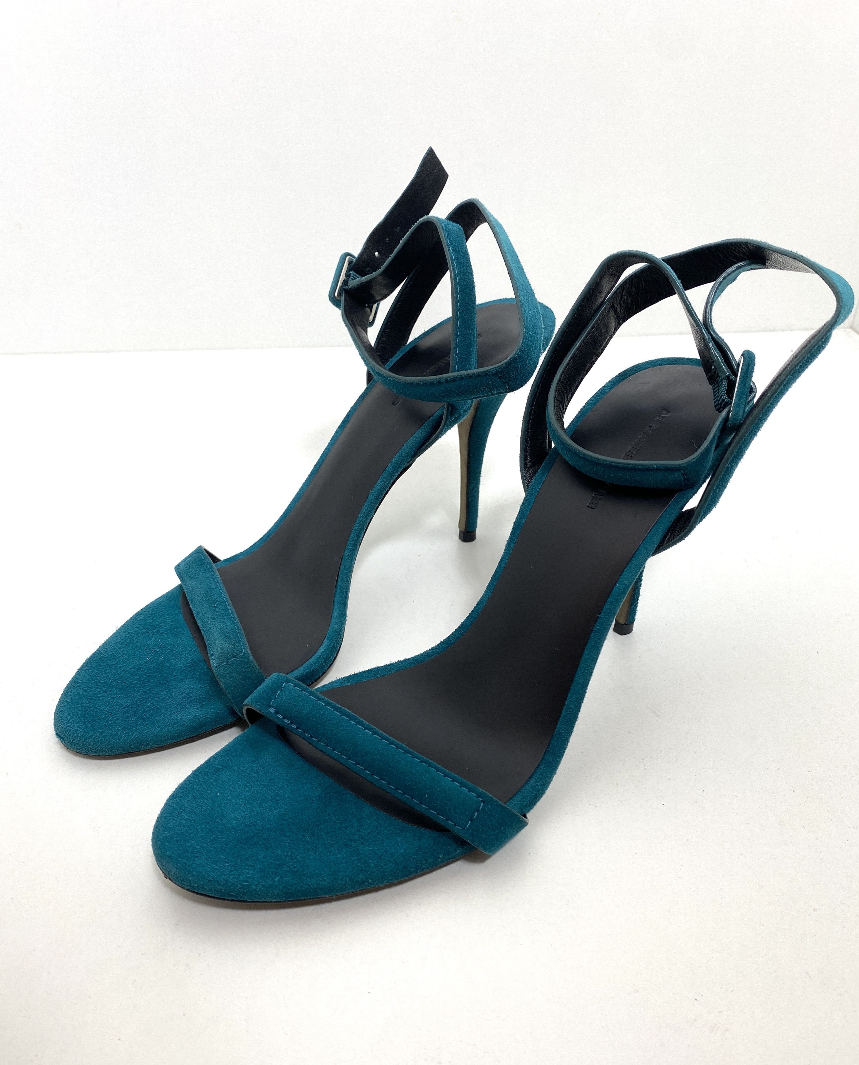 Alexander Wang Alexander Wang Turquoise Suede Heels Size US 10 / IT 40 - 2 Thumbnail