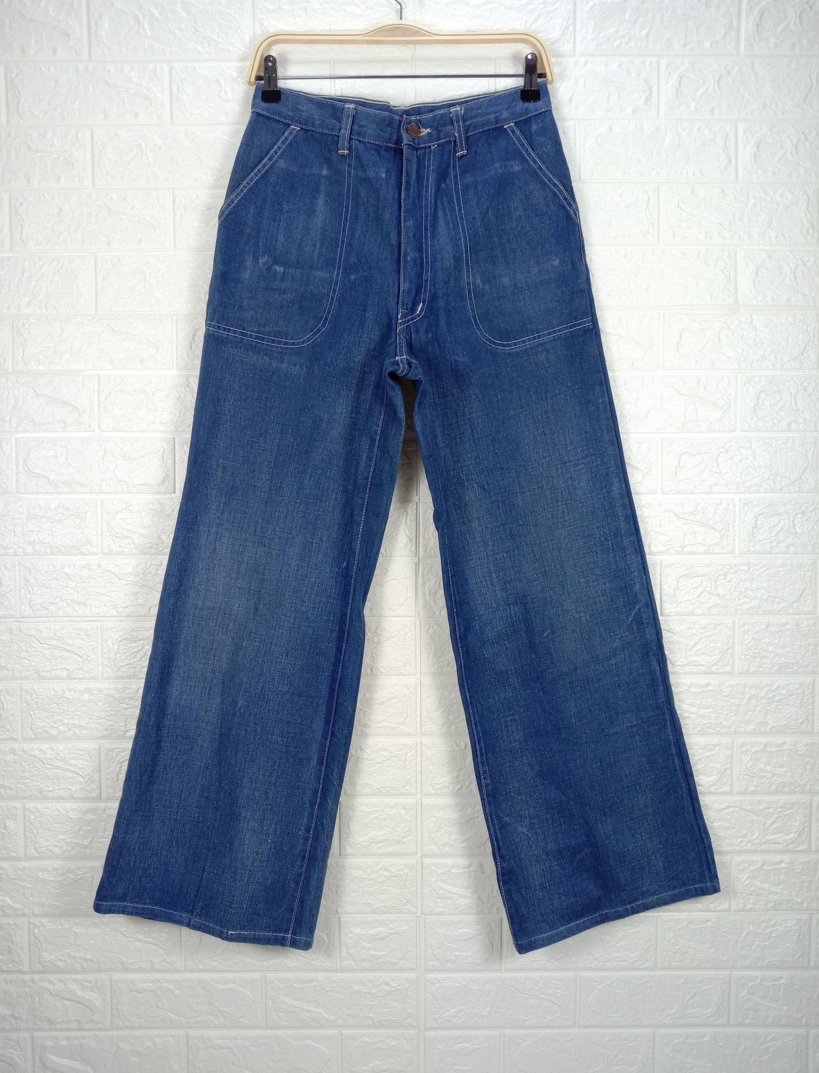 Vintage Japanese Indigo Wide Leg Baggy Jeans