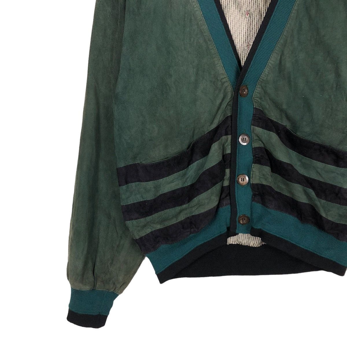 Japanese Brand 🔥VINTAGE LEATHER CARDIGAN JACKET TORRAS SPAIN ISSEY MIYAKE Size US M / EU 48-50 / 2 - 6 Thumbnail