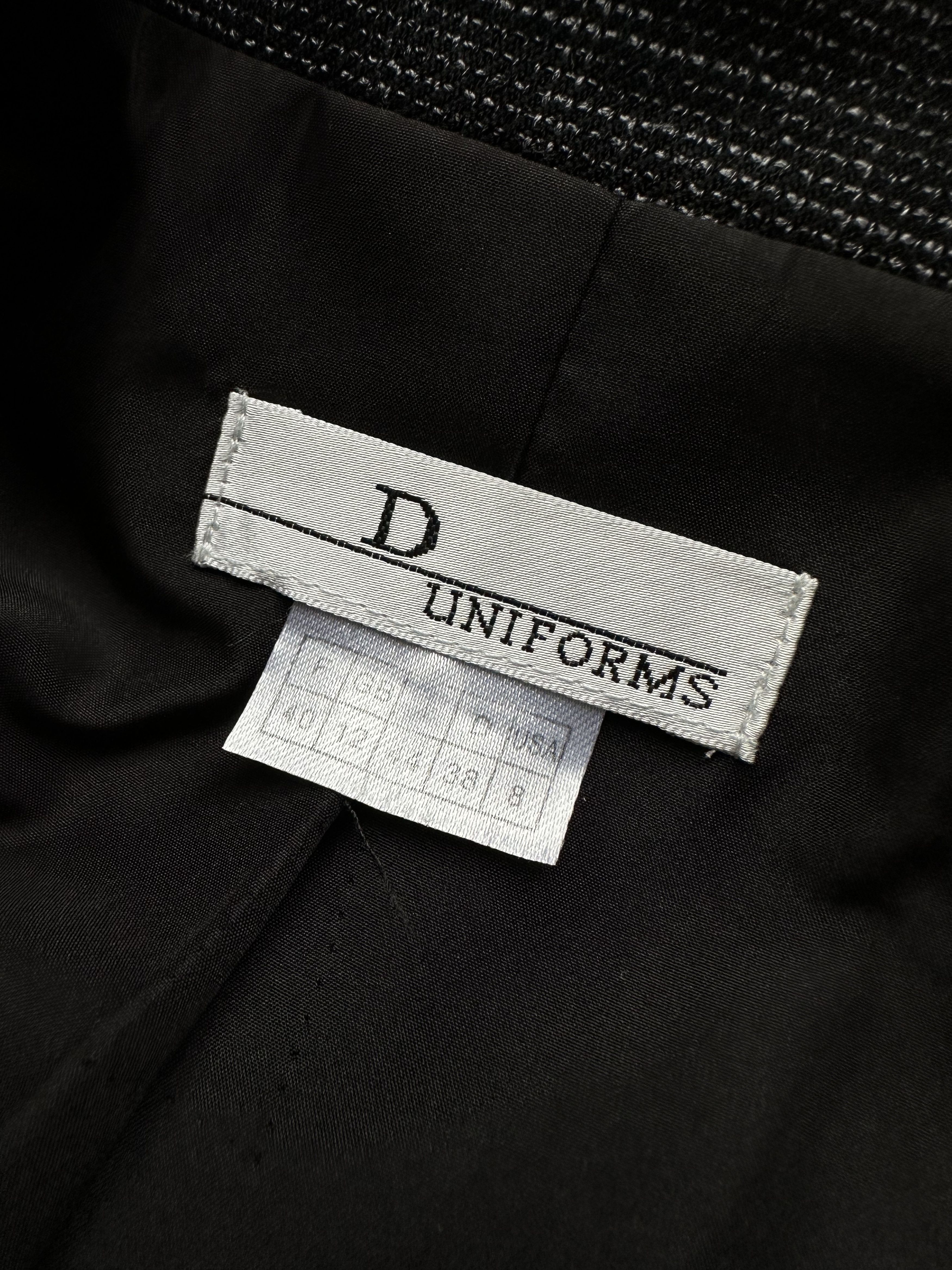 Dior × Uniform Wares Dior Uniforms grey melange blazer Size S / US 4 / IT 40 - 2 Thumbnail