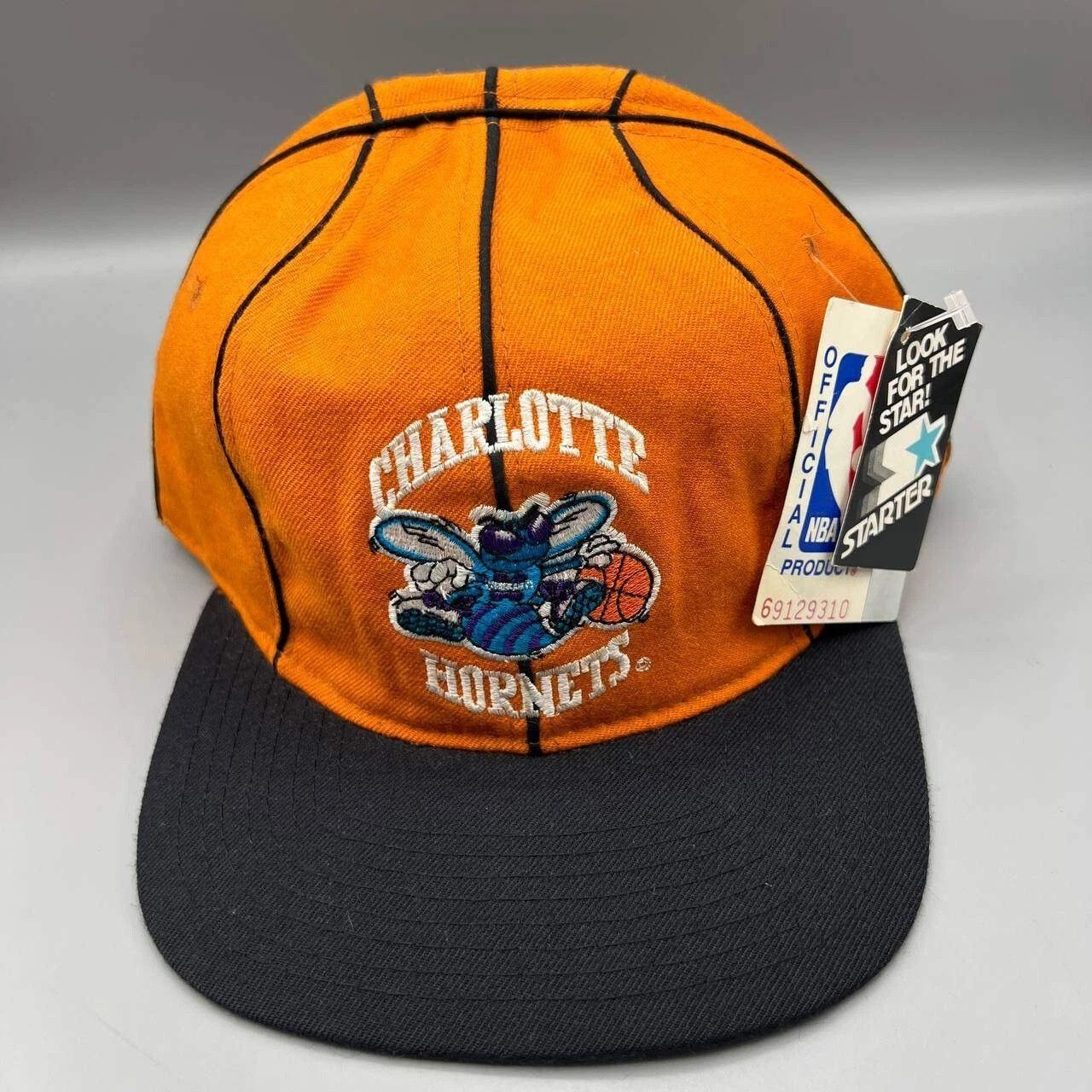 激レア☆希少 Charlotte Hornets 刺繍 キャップ 帽子 90's Vintage 90s Charlotte Hornets Sports Specialties Laser Hat