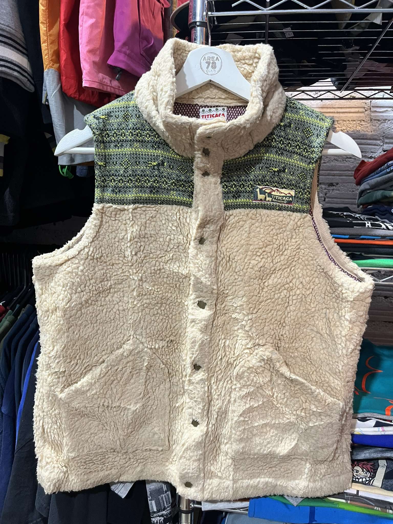 Japanese Brand × Vintage TIticaca Fuente Navajo Fleece Vest Jacket Logo 90s Size US M / EU 48-50 / 2 - 1 Thumbnail
