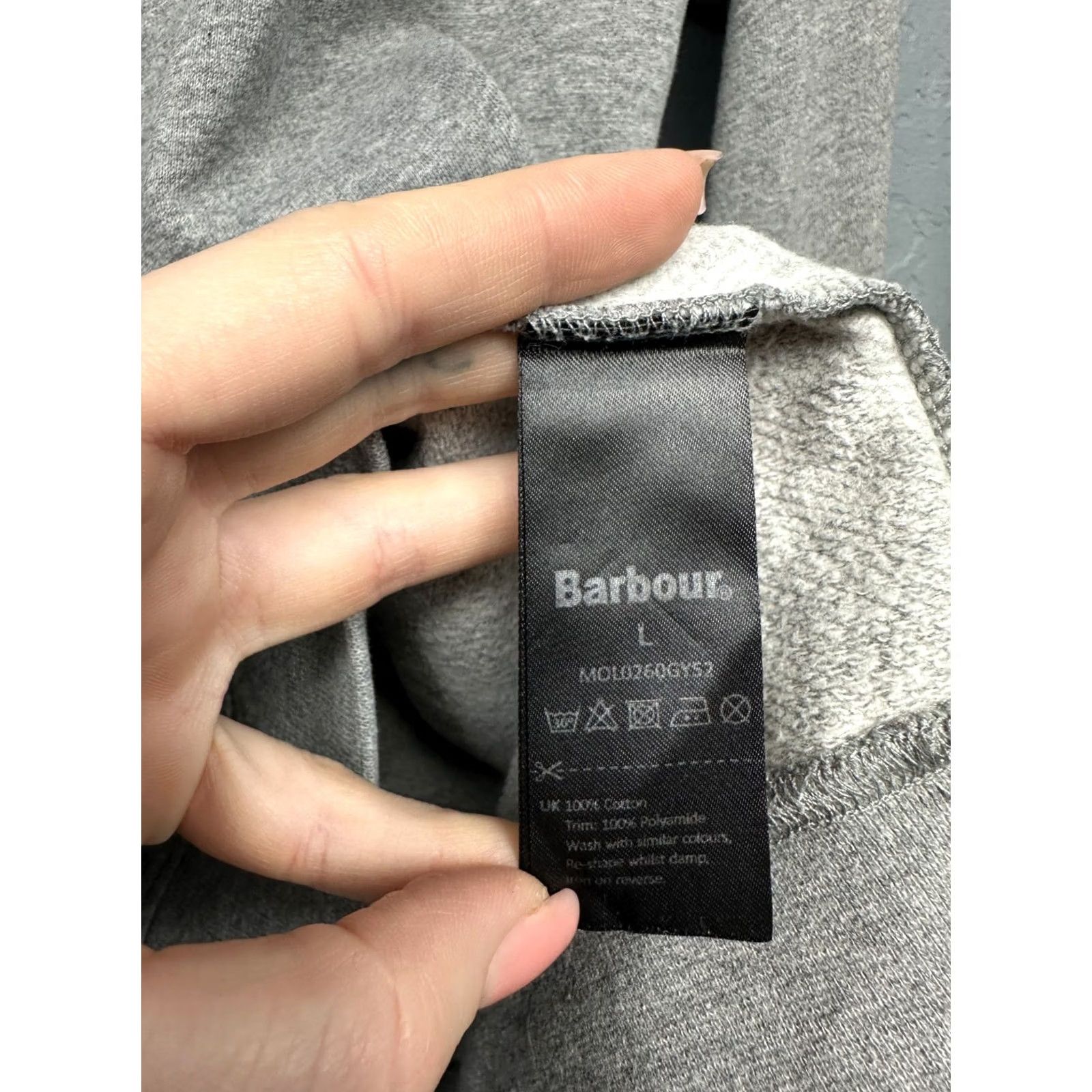 Barbour Barbour Sweater Shirt Mens 1/4 Zip 1/4 Zip Sweatshirt Size L Gray Cotton Logo Pullover Vintage: No Size US L / EU 52-54 / 3 - 5 Thumbnail