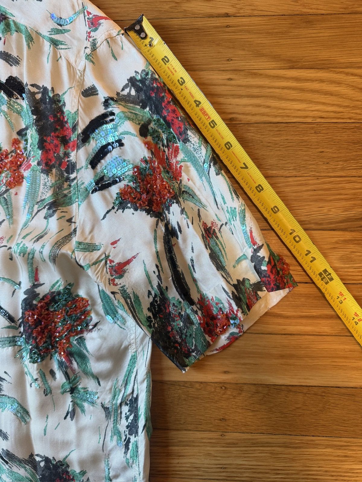 Dries Van Noten Short sleeve embellished button down Size US M / EU 48-50 / 2 - 4 Thumbnail