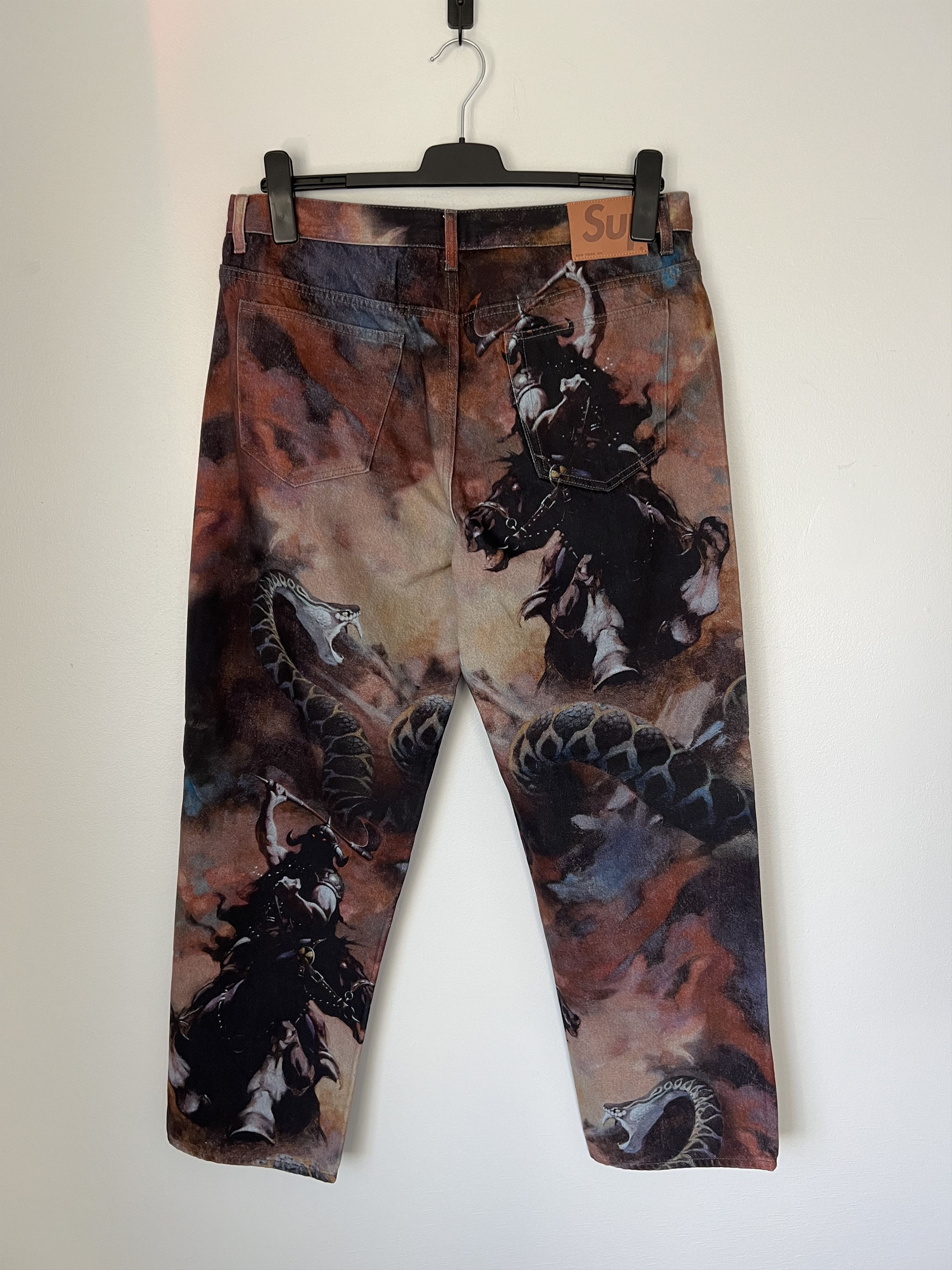 Supreme Supreme Frank Frazetta Loose Fit Jeans Size US 34 / EU 50 - 4 Thumbnail