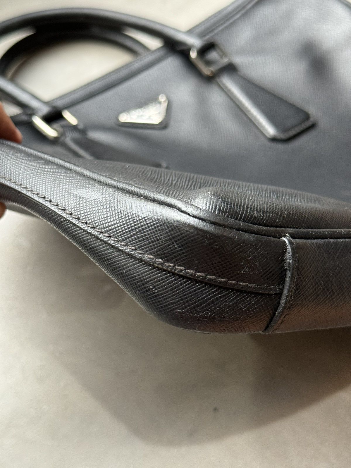 Prada Prada Black Saffiano Business Bag Size ONE SIZE - 7 Thumbnail