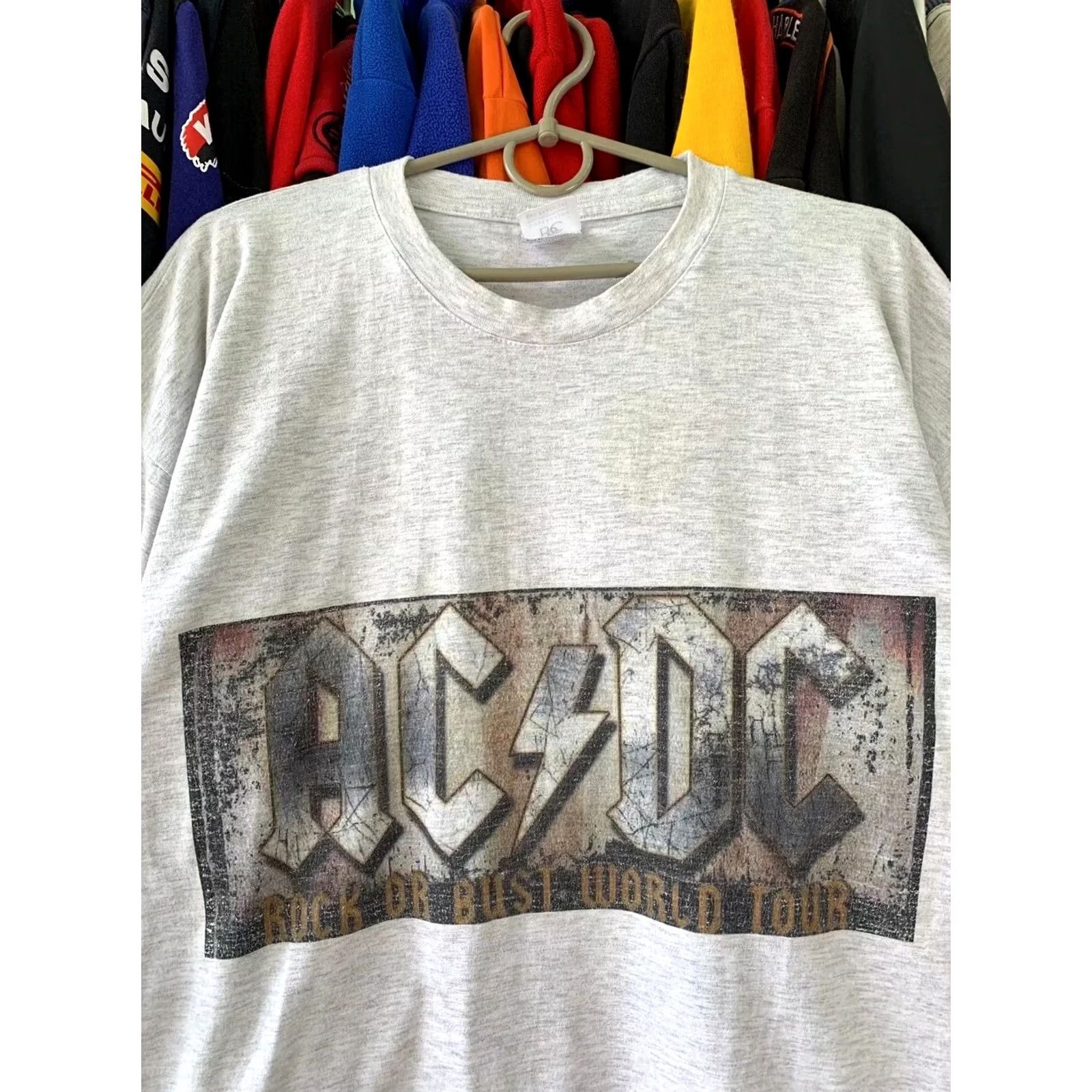 Vintage VINTAGE AC/DC ROCK OR BUST WORLD TOUR ROCK METAL BAND TEE T-SHIRT MEN'S XL Size US XL / EU 56 / 4 - 4 Thumbnail