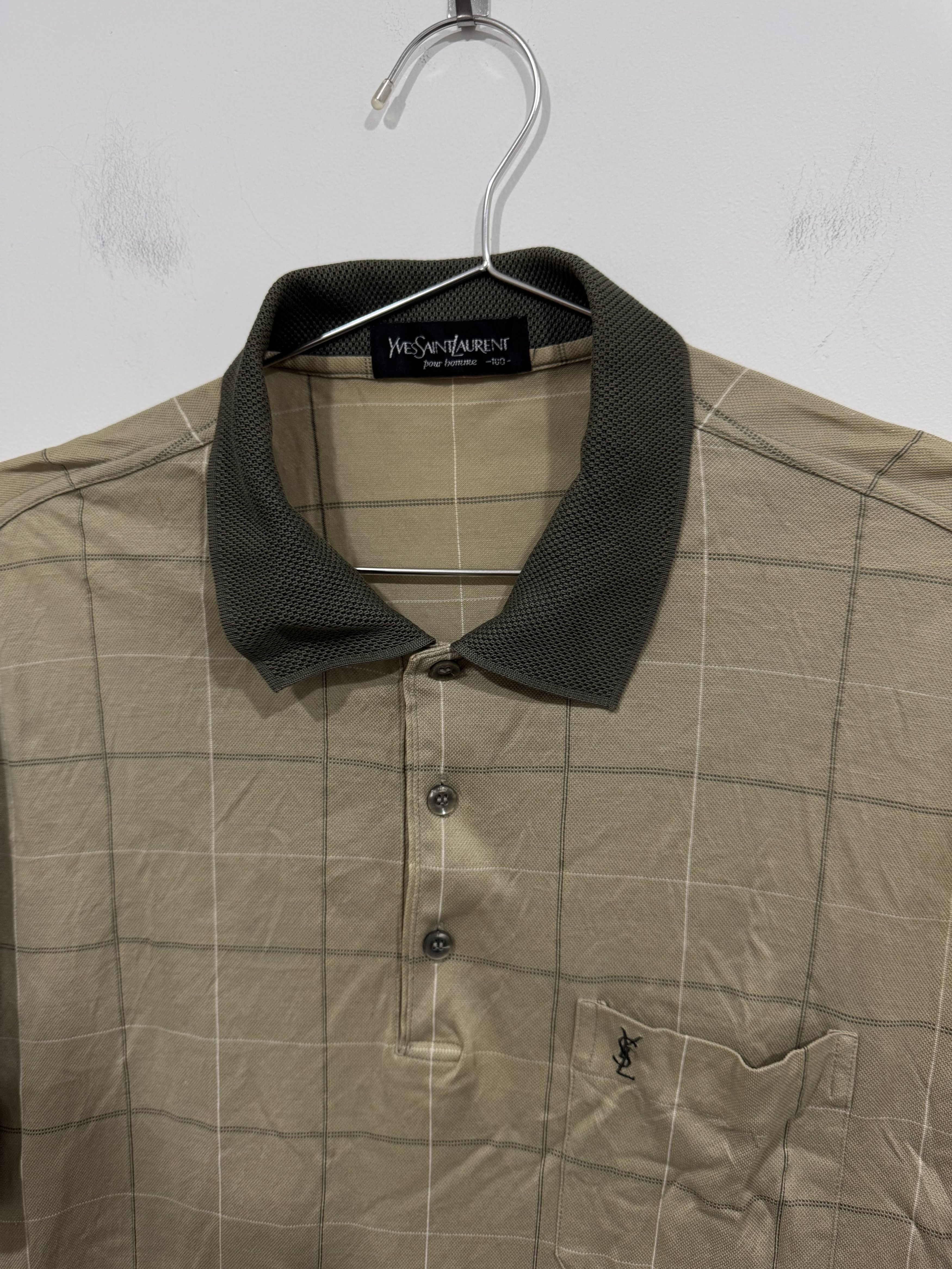 Yves Saint Laurent Vintage YSL Pocket Polo Tee Size US L / EU 52-54 / 3 - 6 Thumbnail