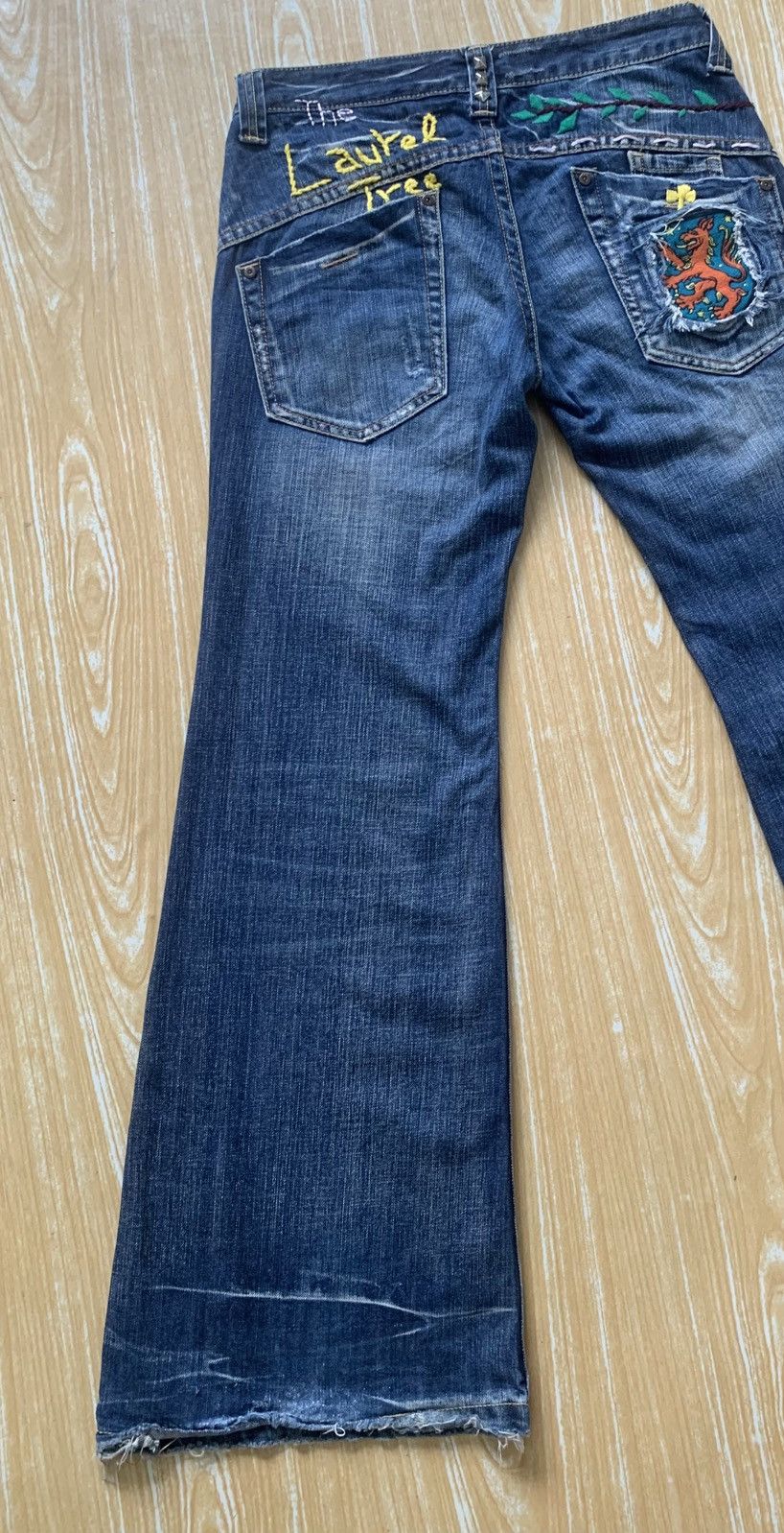 Beauty Beast × Le Grande Bleu (L.G.B.) 🔥 Drive Jeans Flare Denim Pants Size US 30 / EU 46 - 15 Thumbnail