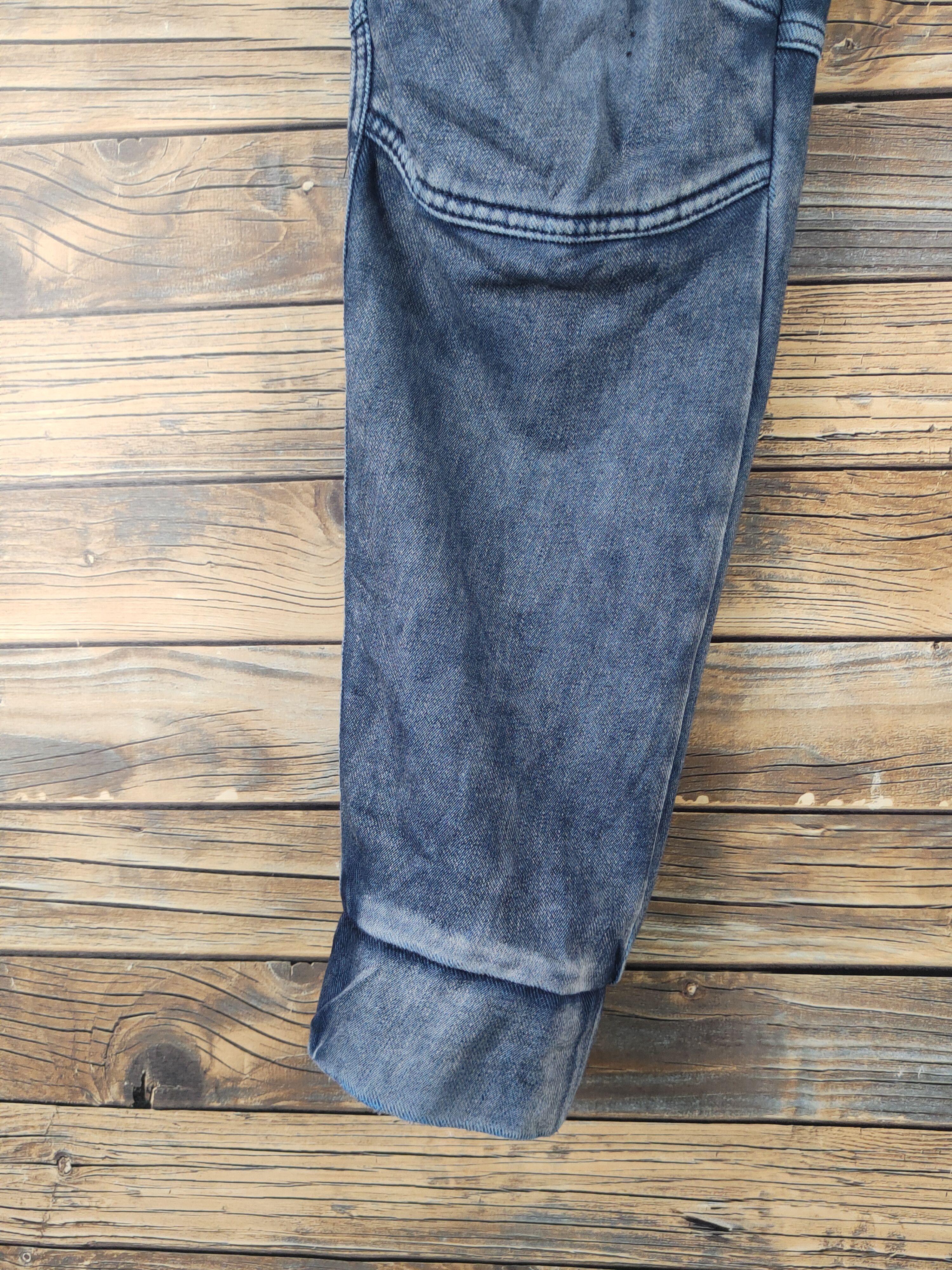 Japanese Brand FieldCore Dark Blue Distressed Ripped Jogger Jeans #W1996 Size US 35 - 11 Thumbnail