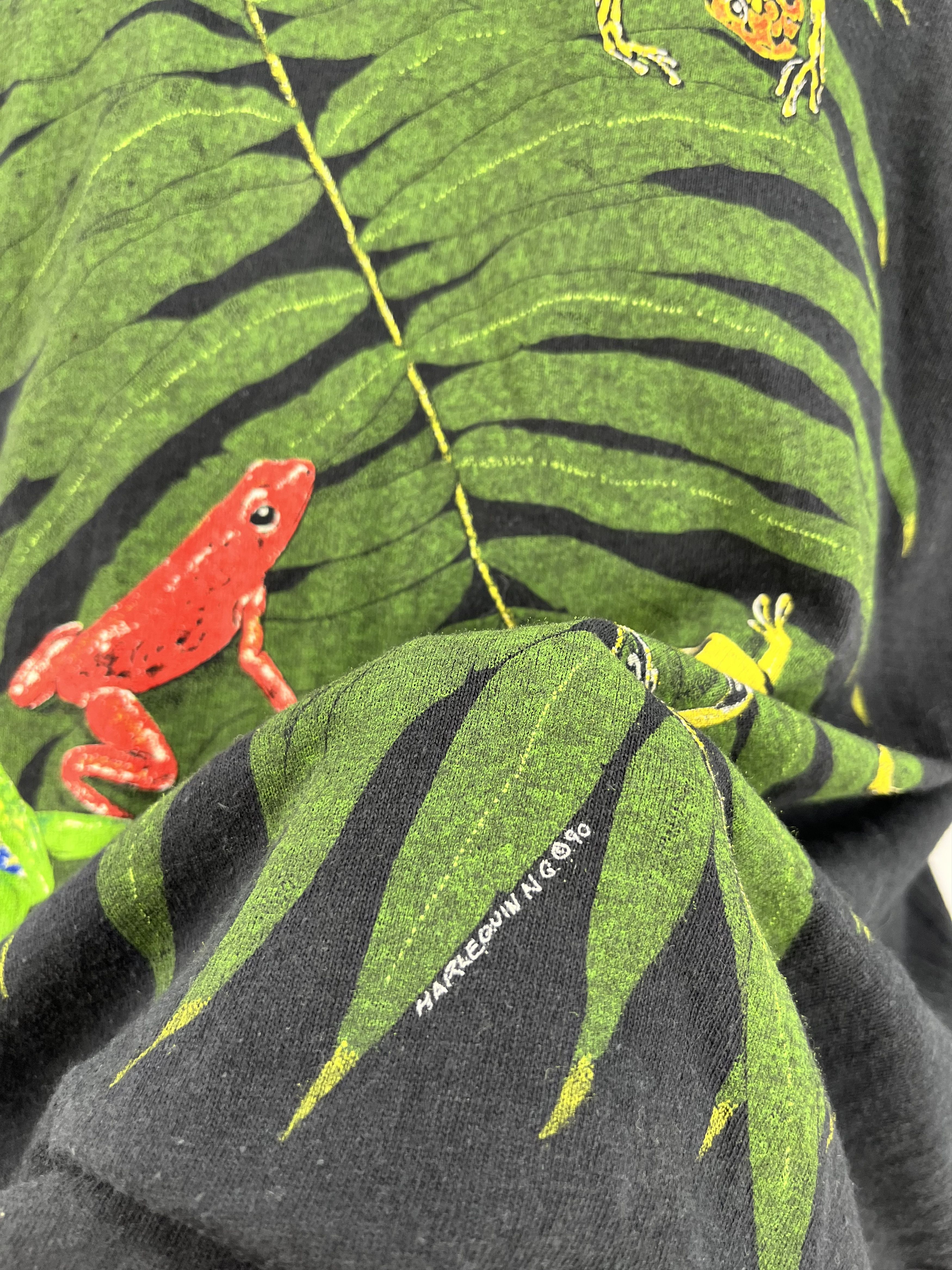 Vintage Vintage Harlequin Mens Wildlife Tree Frogs Single Stitch USA Size US M / EU 48-50 / 2 - 8 Thumbnail