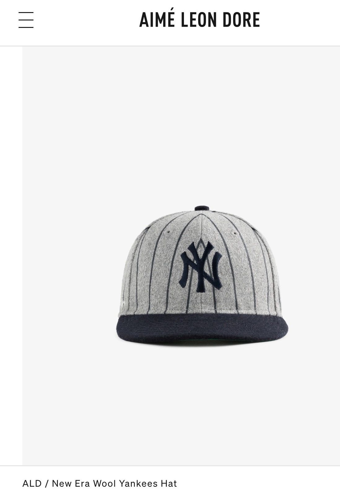 Aime Leon Dore × New Era ALD x New Era Wool Yankees Hat Size ONE SIZE - 9 Thumbnail