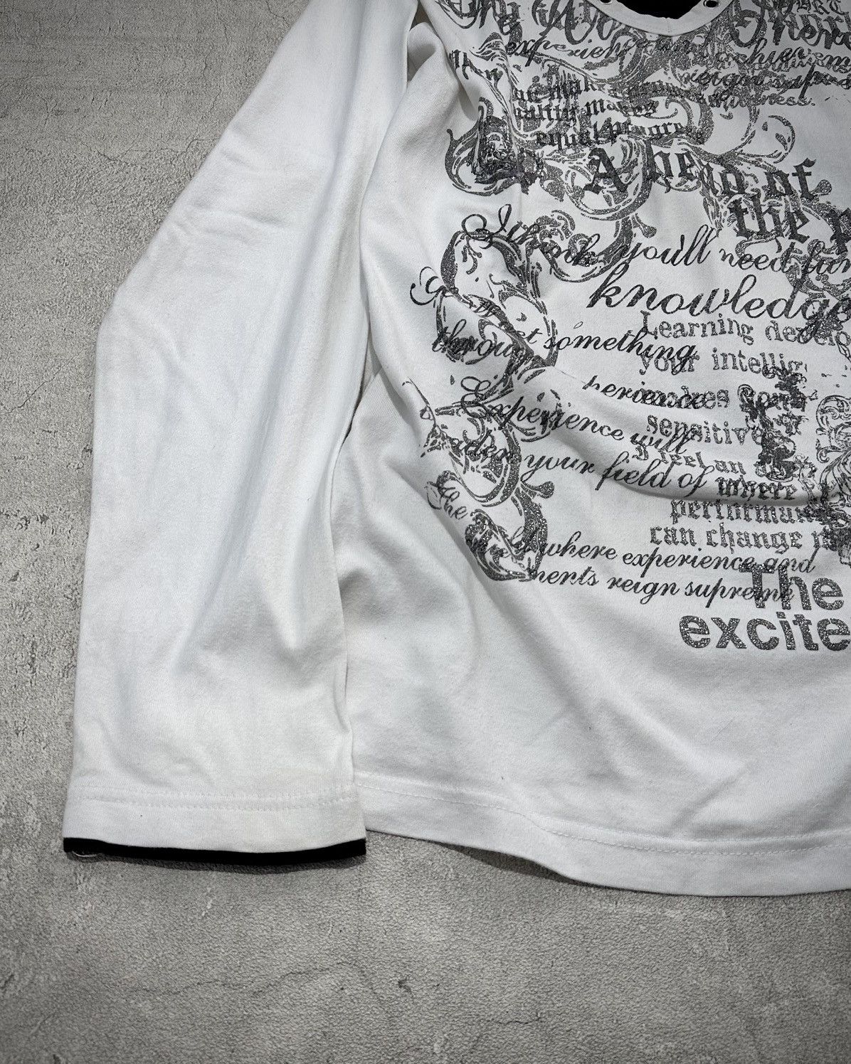 Japanese Brand Y2k Collins Poem Long Sleeve Shirt Lgb Ifsixwasnine Style Size US L / EU 52-54 / 3 - 4 Thumbnail