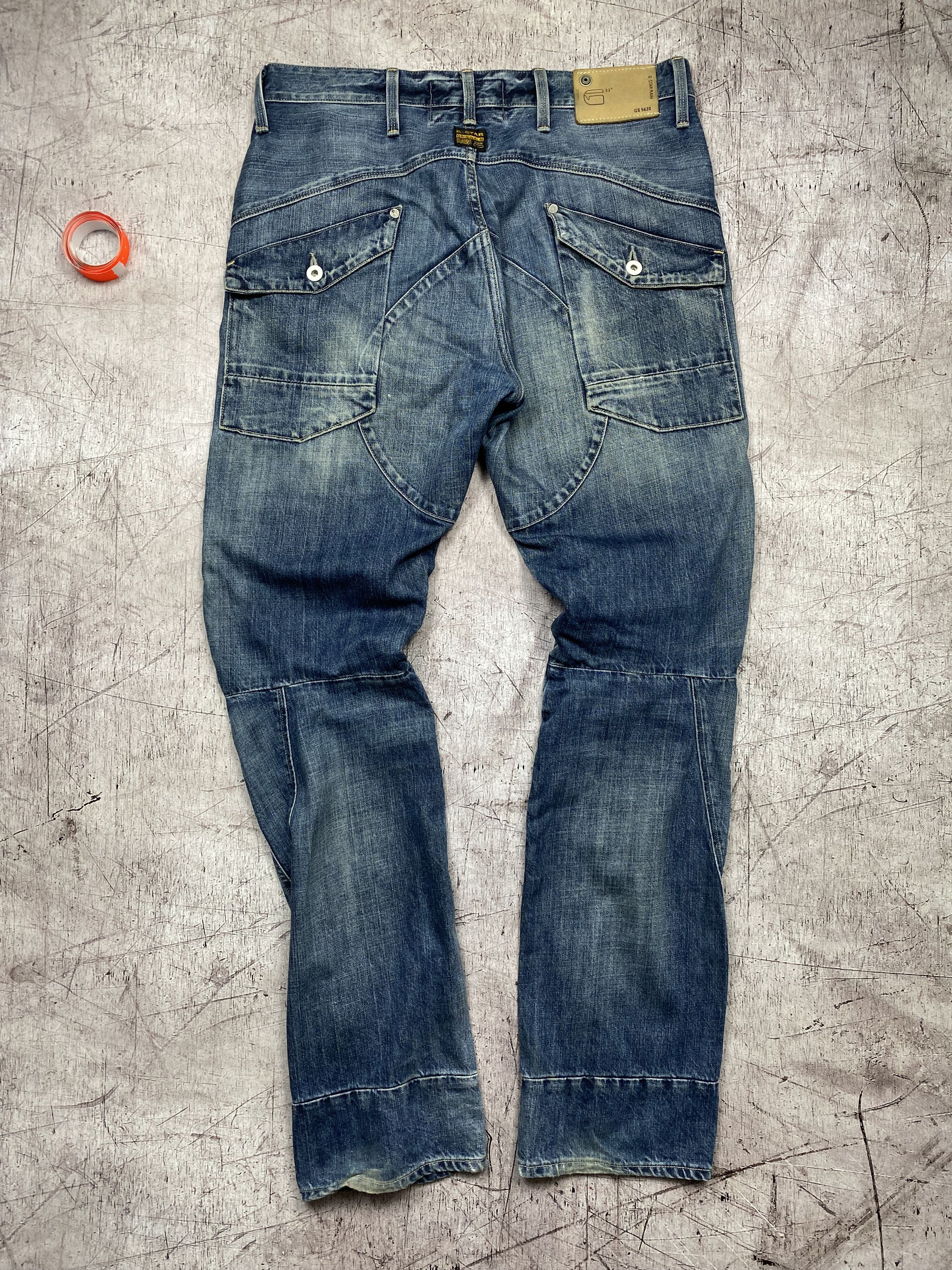 G-Star G Star Raw Vintage Mens Denim Pants Double Knee Jeans Size US 34 / EU 50 - 6 Thumbnail