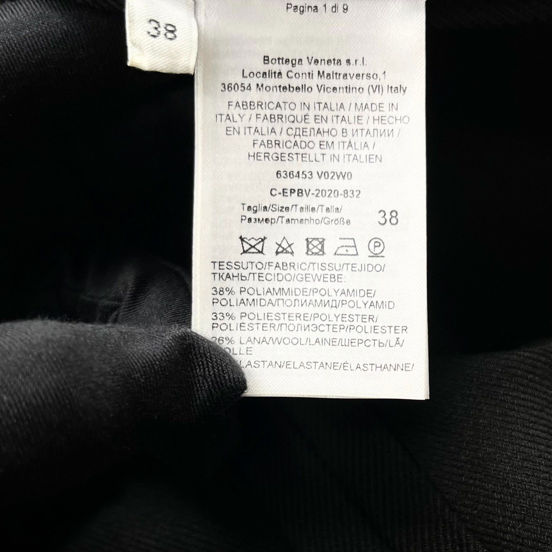 Bottega Veneta Bottega Veneta BV Black Wool Blazer Size US XXS / EU 40 - 4 Thumbnail