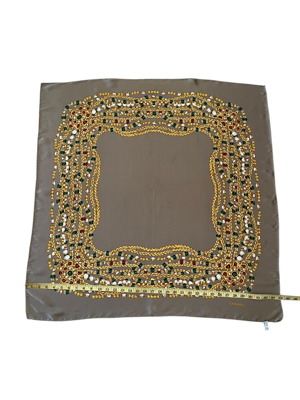 Chanel Vintage Chanel Silk Scarf Size ONE SIZE - 8 Thumbnail