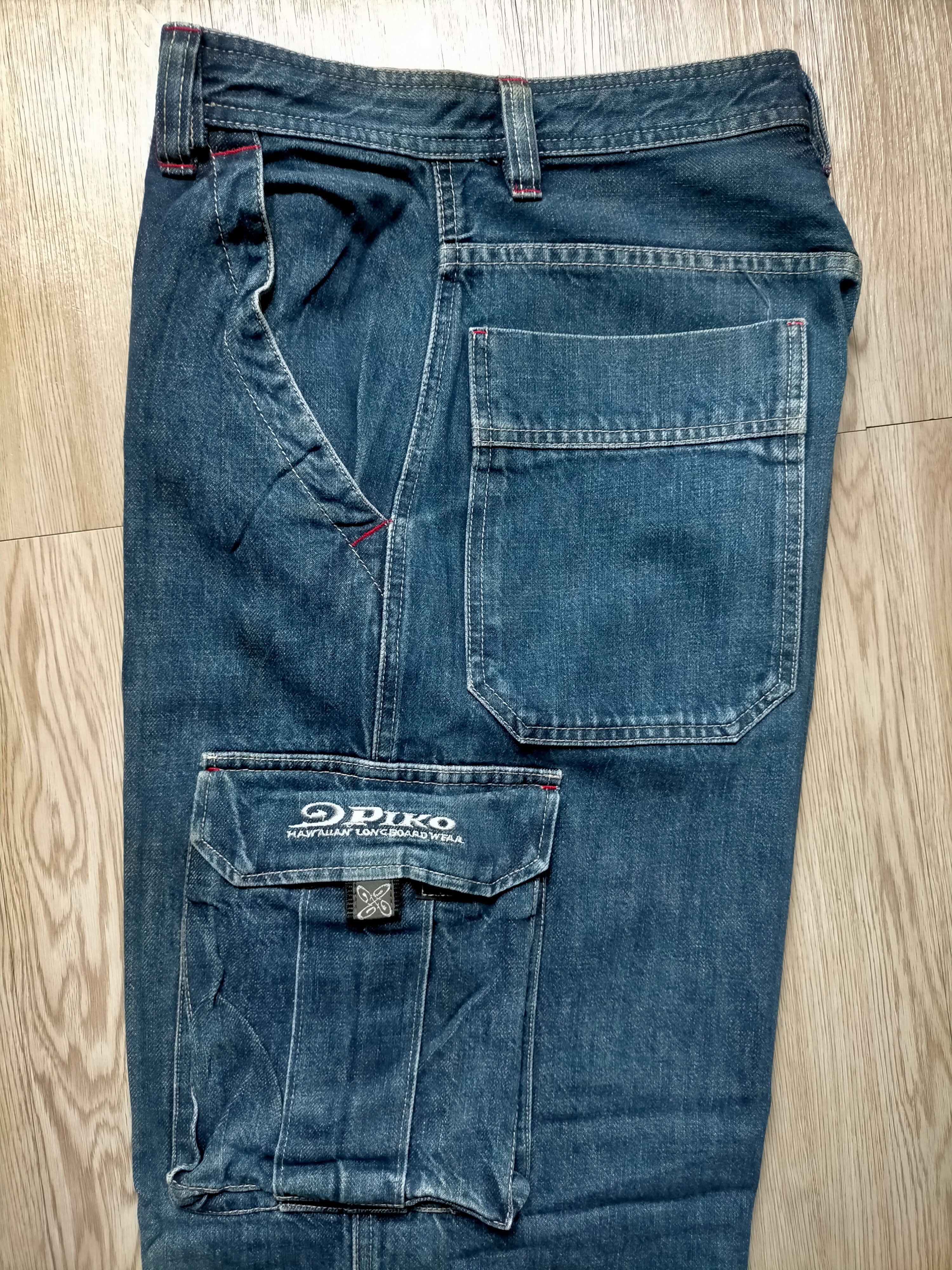 JNCO Vintage 90s Piko Baggy Cargo Denim Pants Size US 29 - 12 Thumbnail