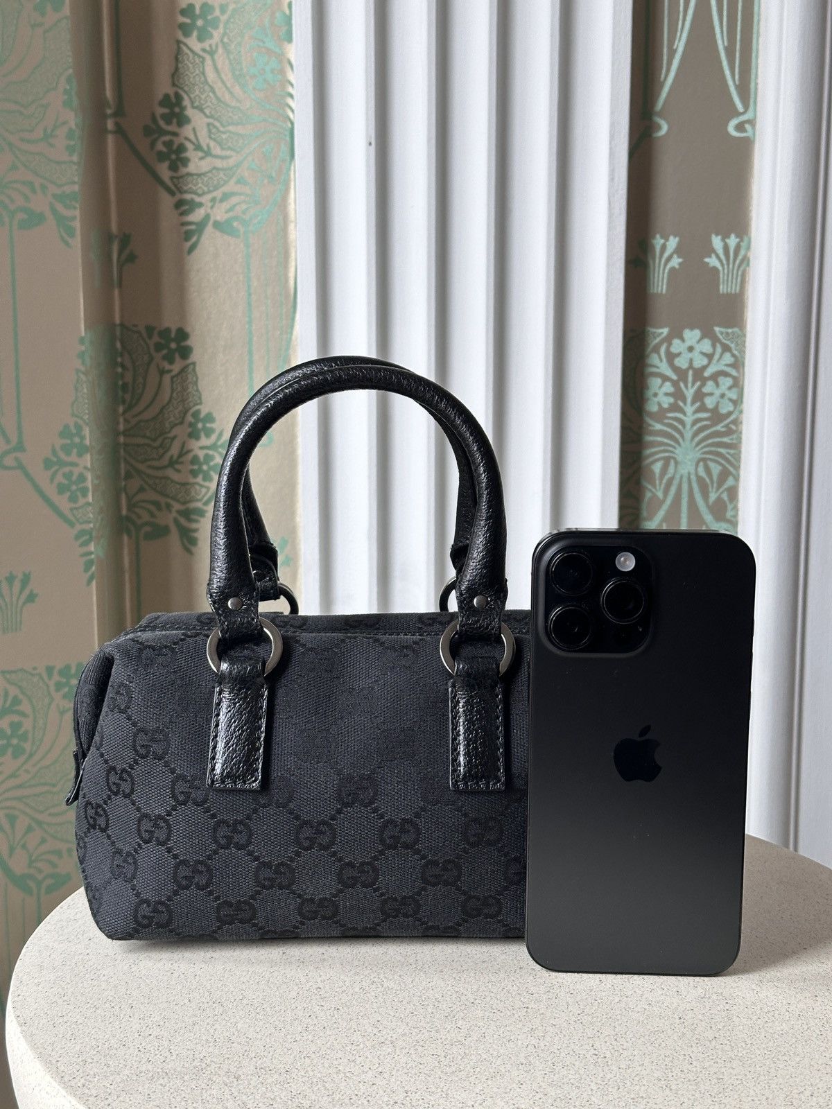 Gucci GUCCI Mini Monogram Canvas Boston Hand Bag Leather 113010 Size ONE SIZE - 5 Thumbnail