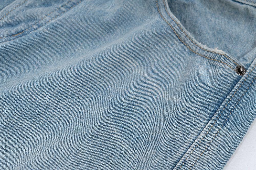 Vintage Distressed Flared Blue Denim Jeans Size US 30 / EU 46 - 5 Thumbnail