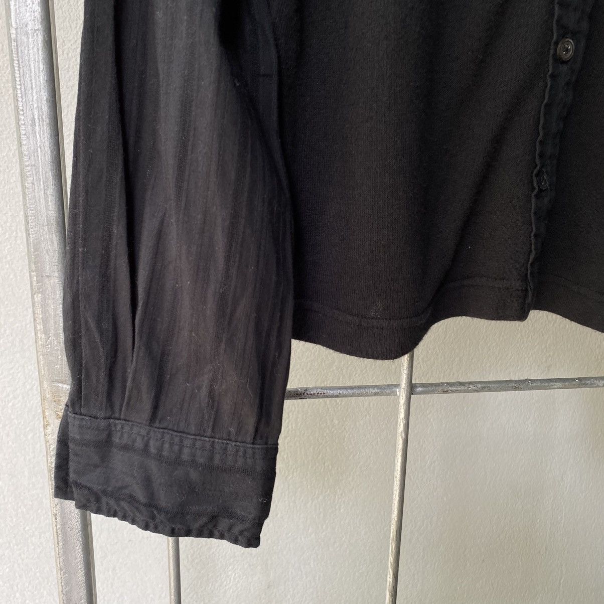 Japanese Brand A/T Black Contrast-Stitch Button-Up Shirt Size S / US 4 / IT 40 - 6 Thumbnail