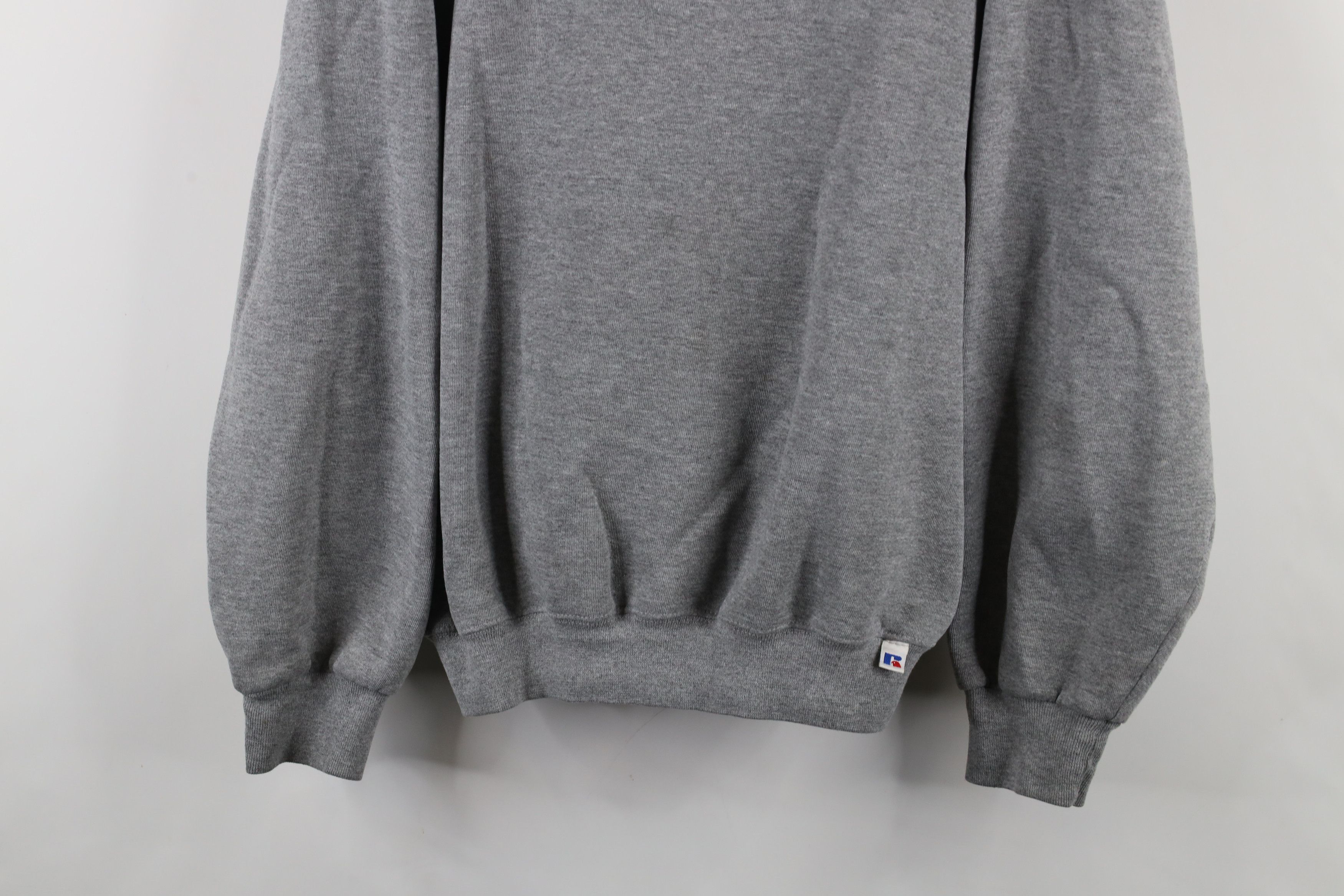 Russell Athletic × Vintage Vintage 90s Russell Athletic Crewneck Sweatshirt Gray Size US XL / EU 56 / 4 - 3 Thumbnail