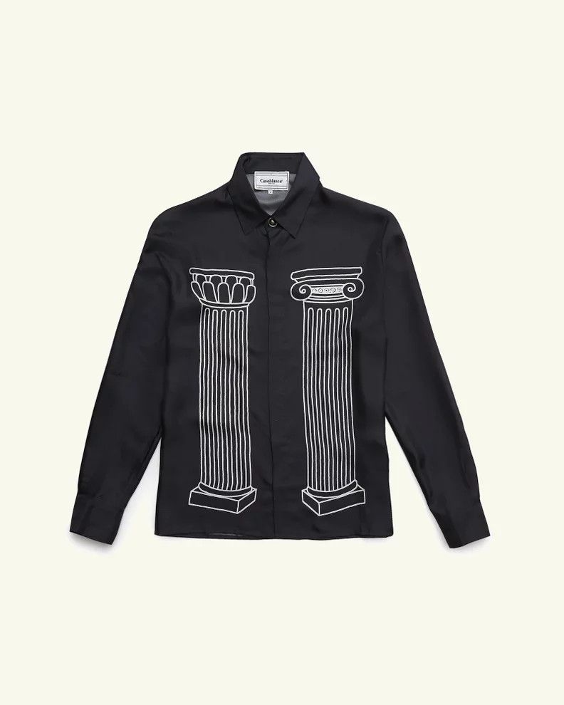 Casablanca Debut Runway (2019 Archive) Sid Silk Shirt Size US L / EU 52-54 / 3 - 4 Thumbnail