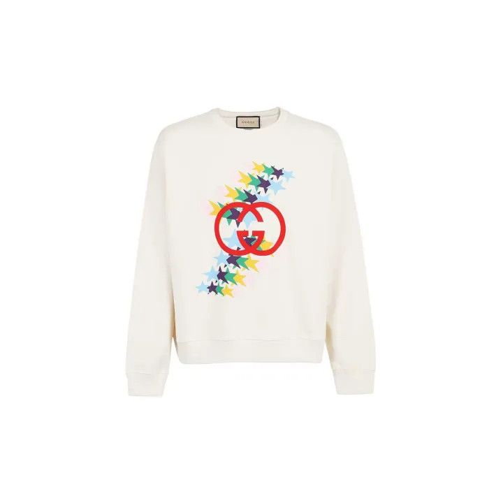 Gucci Gucci Logo Star Print Sweatshirt for Women Size XXL / US 16-18 / IT 52-54 - 1 Thumbnail