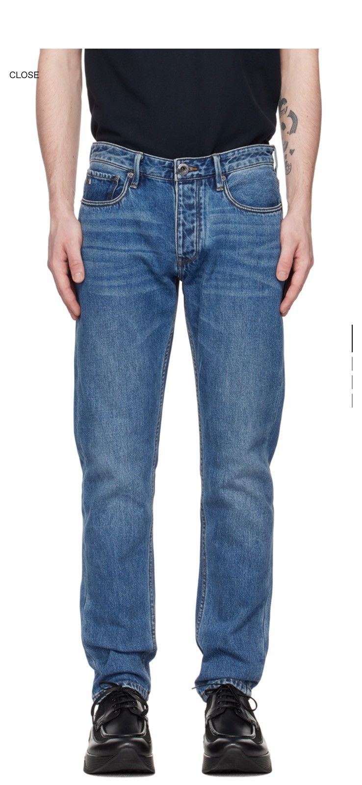 Emporio Armani Emporio Armani Blue Five-Pocket Jeans Size US 28 / EU 44 - 14 Thumbnail