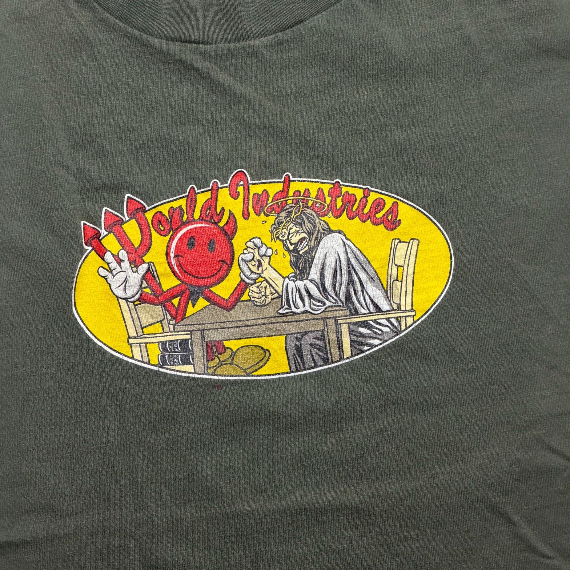 World Industries Grail 90s World Industries Jesus x Devil T-Shirt Made in USA Size US L / EU 52-54 / 3 - 2 Thumbnail