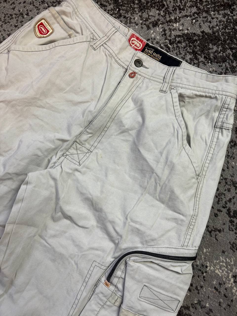 Ecko Unltd. × Japanese Brand × Vintage Vintage Y2K Ecko Unltd 3D Pocket Cargo Baggy Archival Pants Size US 31 - 5 Thumbnail