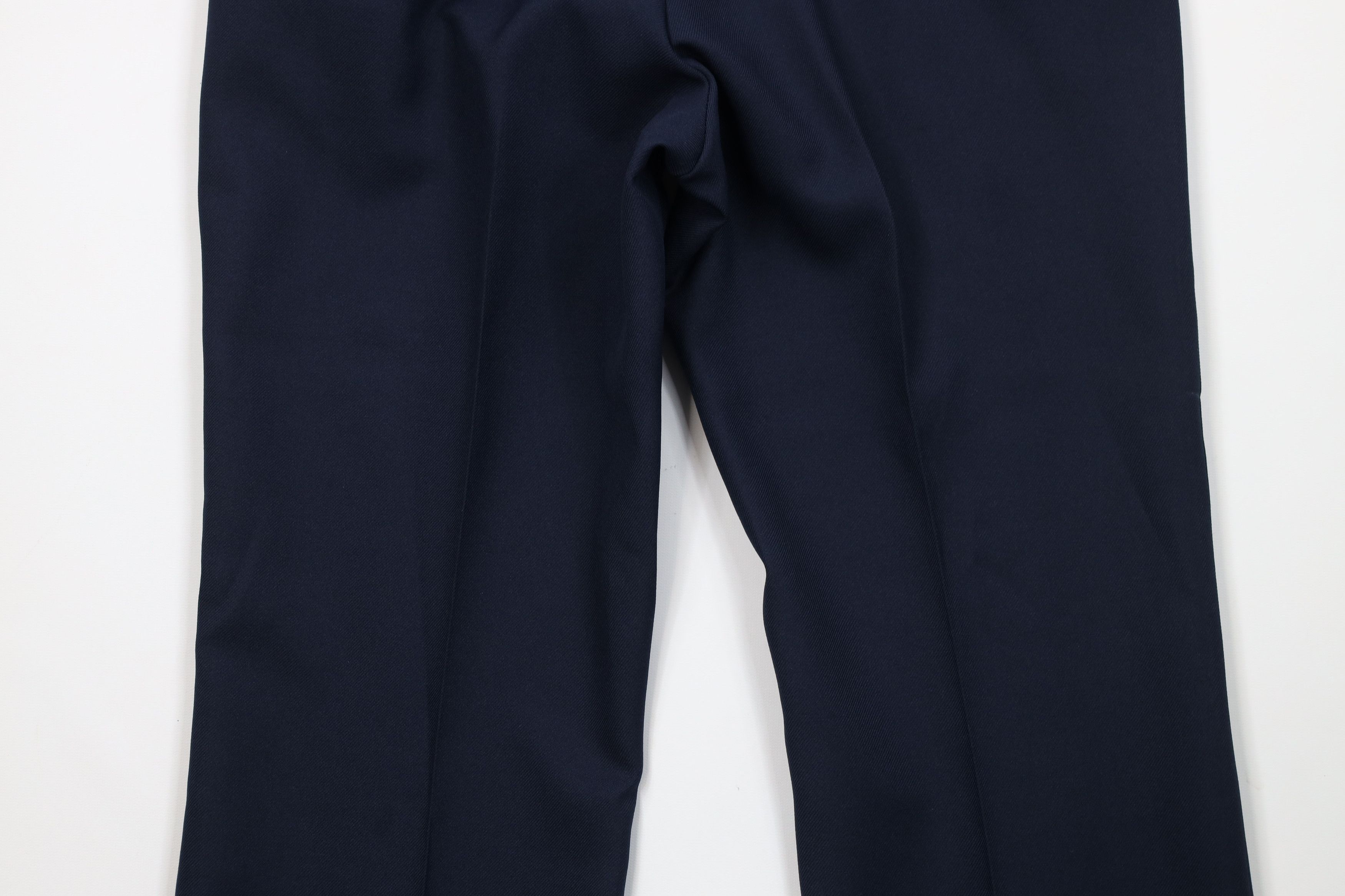 Vintage Vintage 70s Streetwear Wide Leg Chino Pants Navy Blue USA Size US 32 / EU 48 - 14 Thumbnail