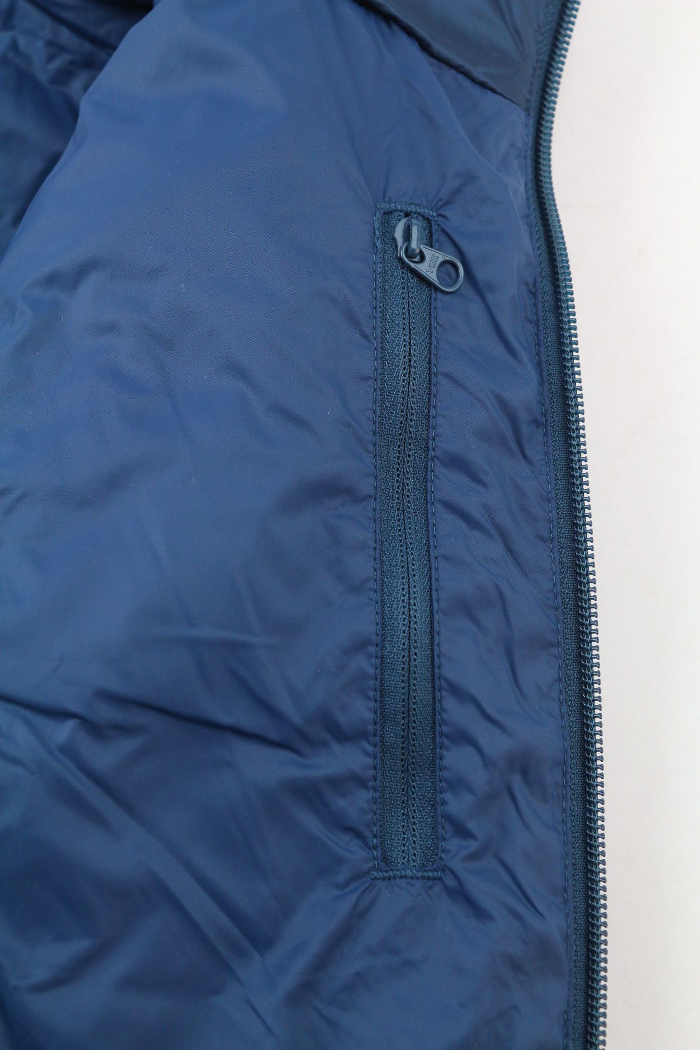 The North Face NF0A4SVN XS 800 Down Blue Lined High Neck Jacket 79746 Size XS / US 0-2 / IT 36-38 - 8 Thumbnail