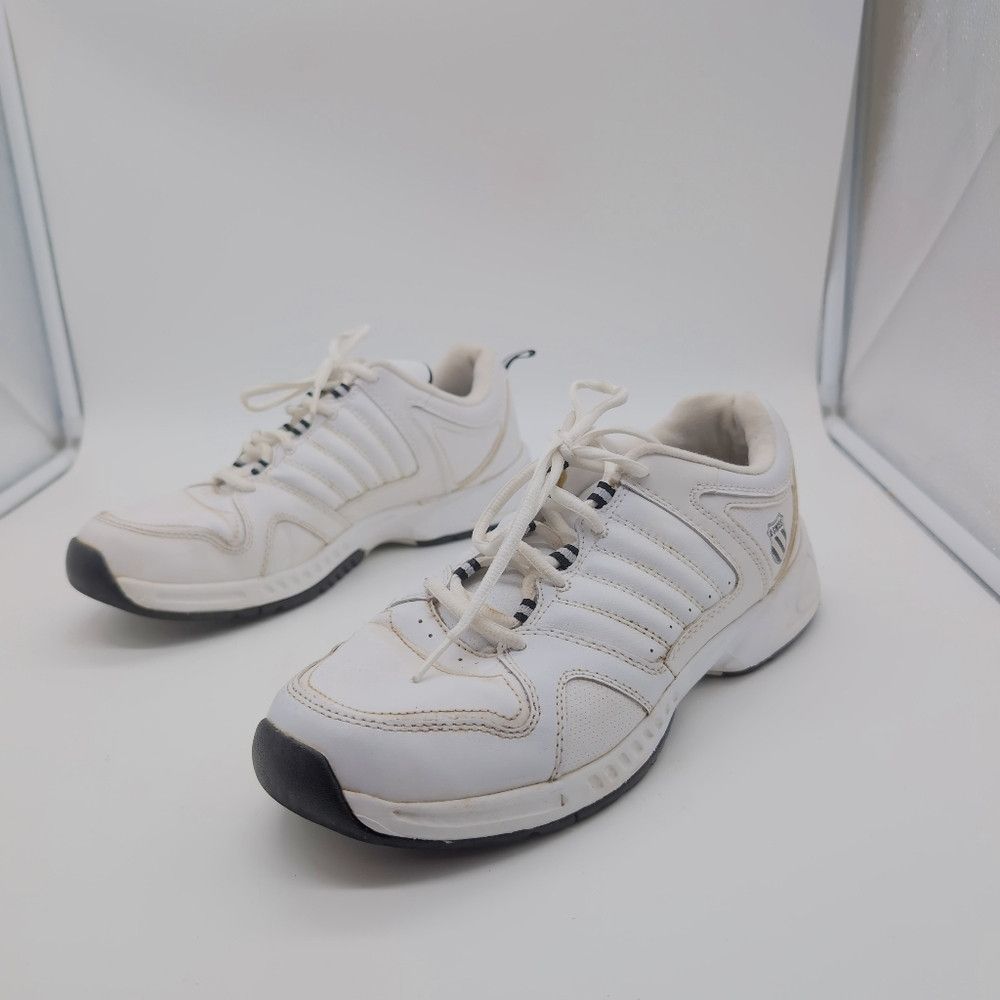 K-Swiss K Swiss Sz 10 02476125 LOW White Men's Athletic Sneakers Size US 10 / EU 43 - 5 Thumbnail