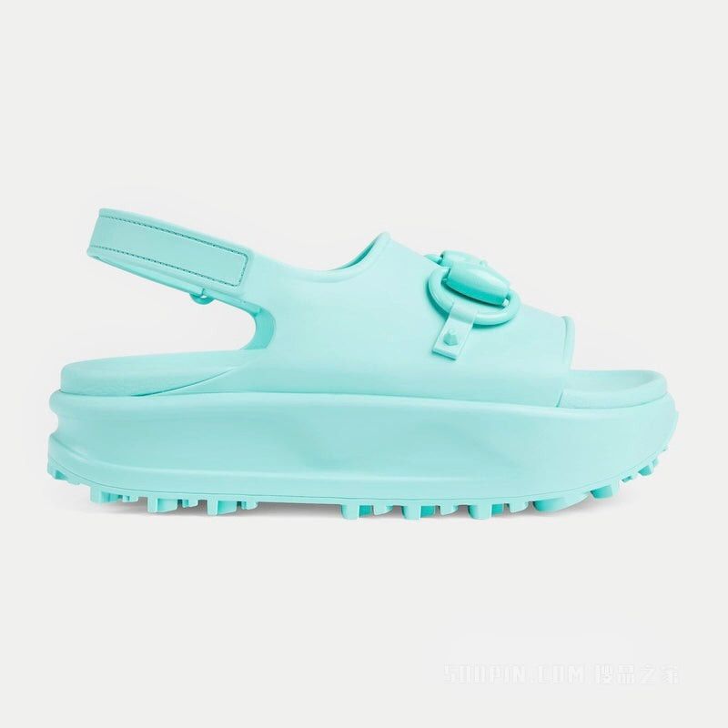 image of Gucci Horsebit Platform Sandals Size 42 in Blue, Women's