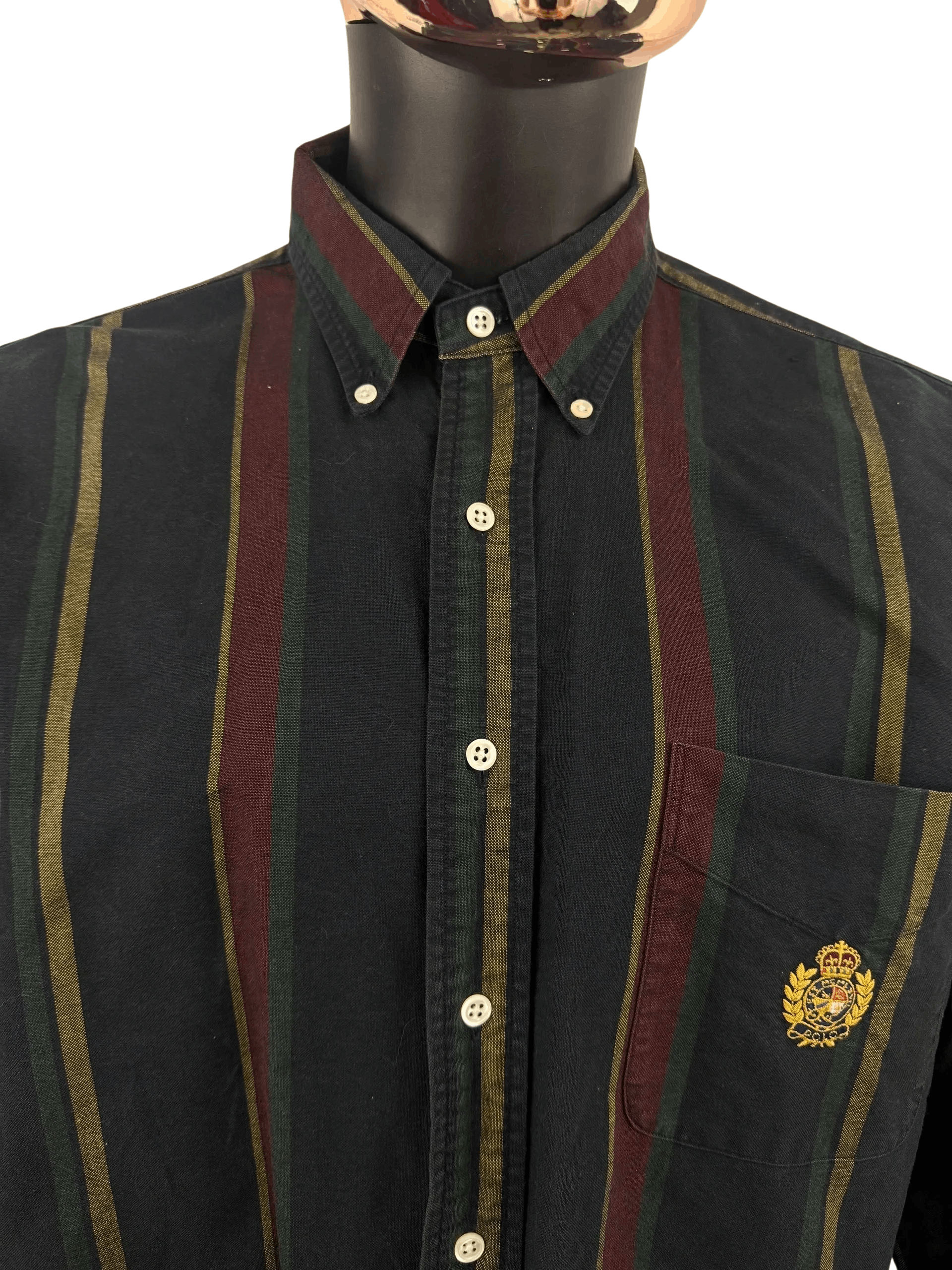 Polo Ralph Lauren VTG 90s Polo Ralph Lauren Blue-Tag Embroidered Crest Logo Size US XL / EU 56 / 4 - 3 Thumbnail