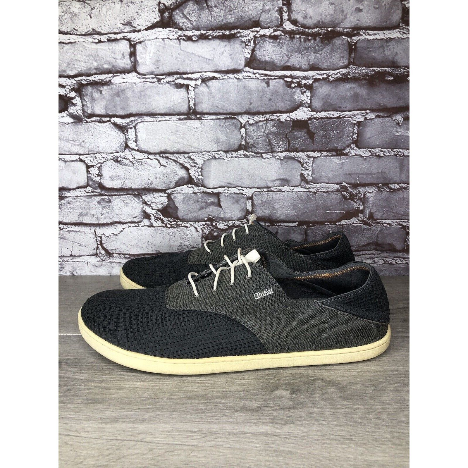 Olukai OluKai Nohea Moku Textile Blue Gray Casual Lace Drop Heel Sh Size US 13 / EU 46 - 9 Thumbnail