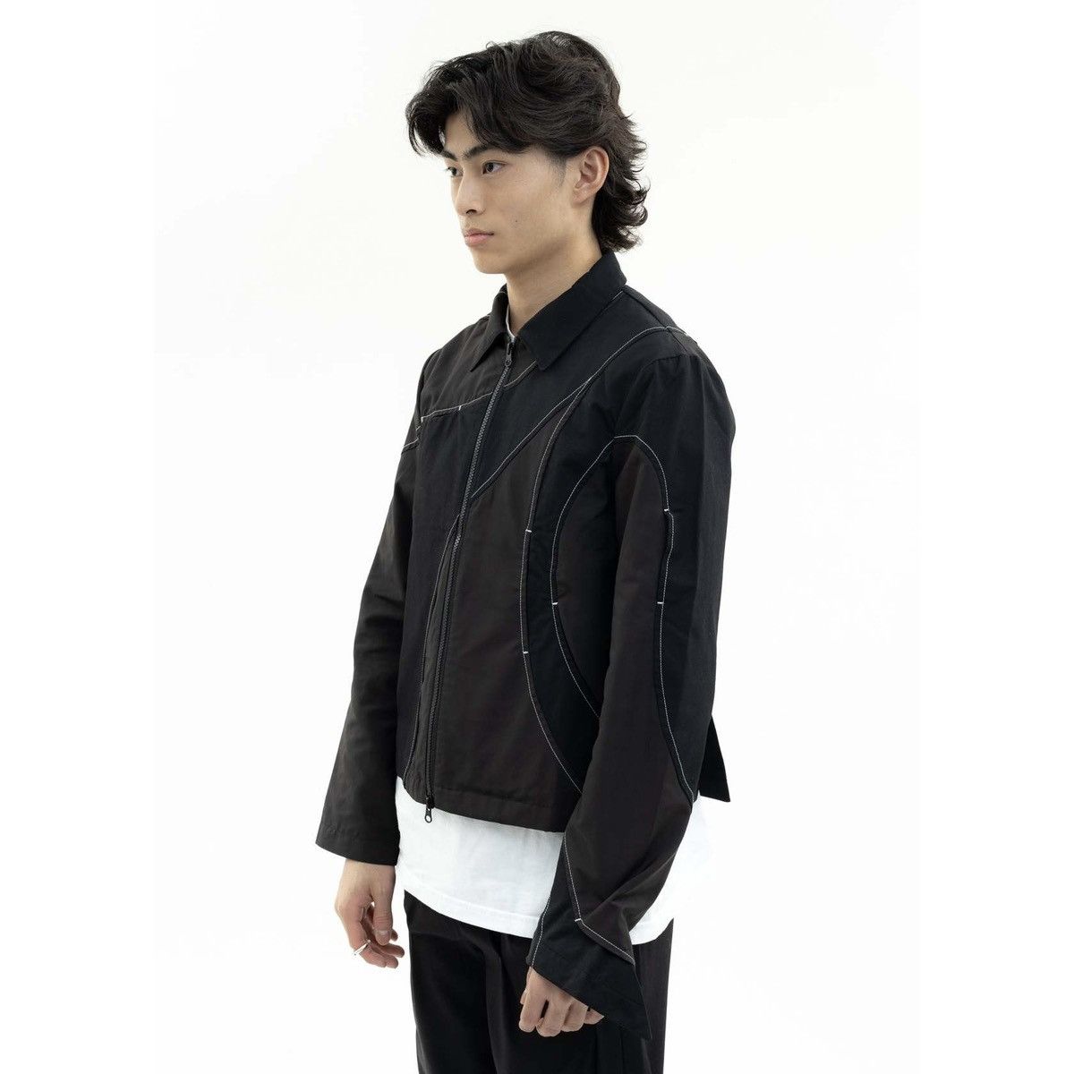 POST ARCHIVE FACTION (PAF) 4.0+ Jacket Center zip drizzler contrast stitch technical Size US M / EU 48-50 / 2 - 9 Thumbnail