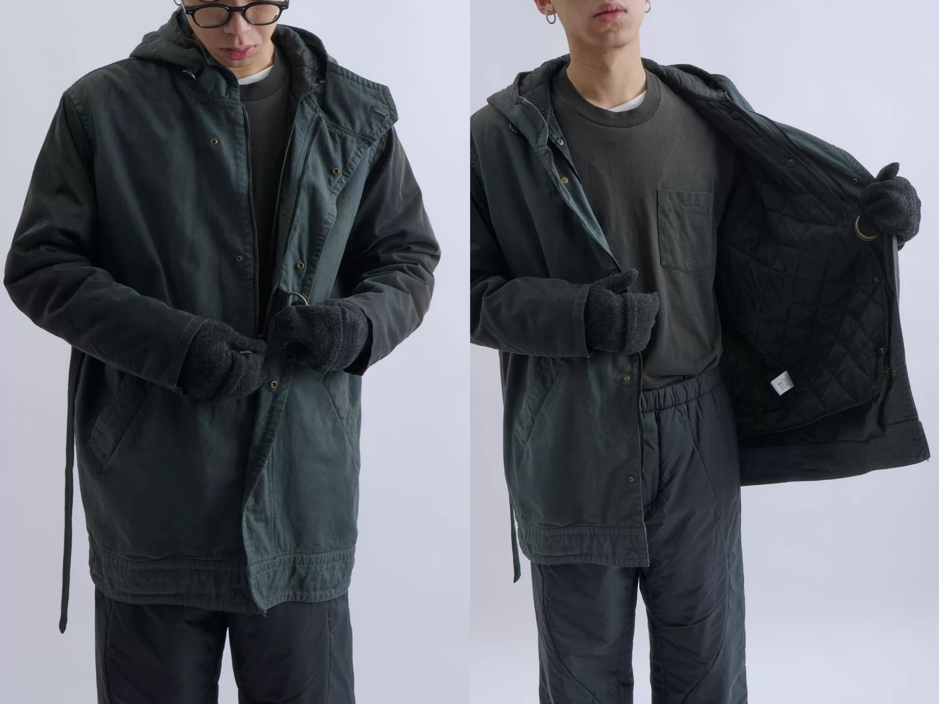 Robert Geller Robert Geller Cotton-Cupro Sleeve Hooded Padded Jacket Size US M / EU 48-50 / 2 - 6 Thumbnail