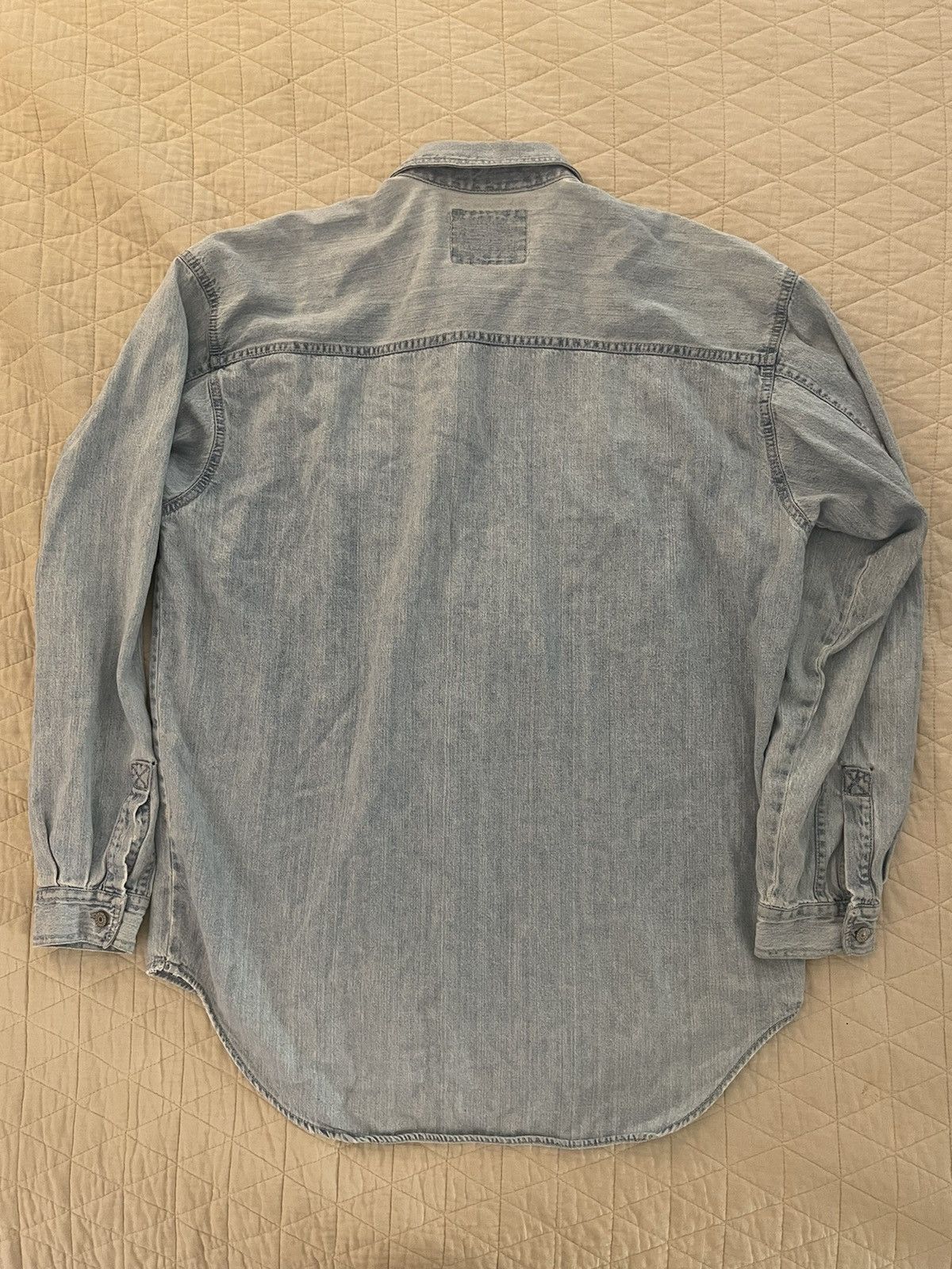 Levi's Vintage Clothing Denim Patch Pocket Chores Shirt Size US L / EU 52-54 / 3 - 9 Thumbnail