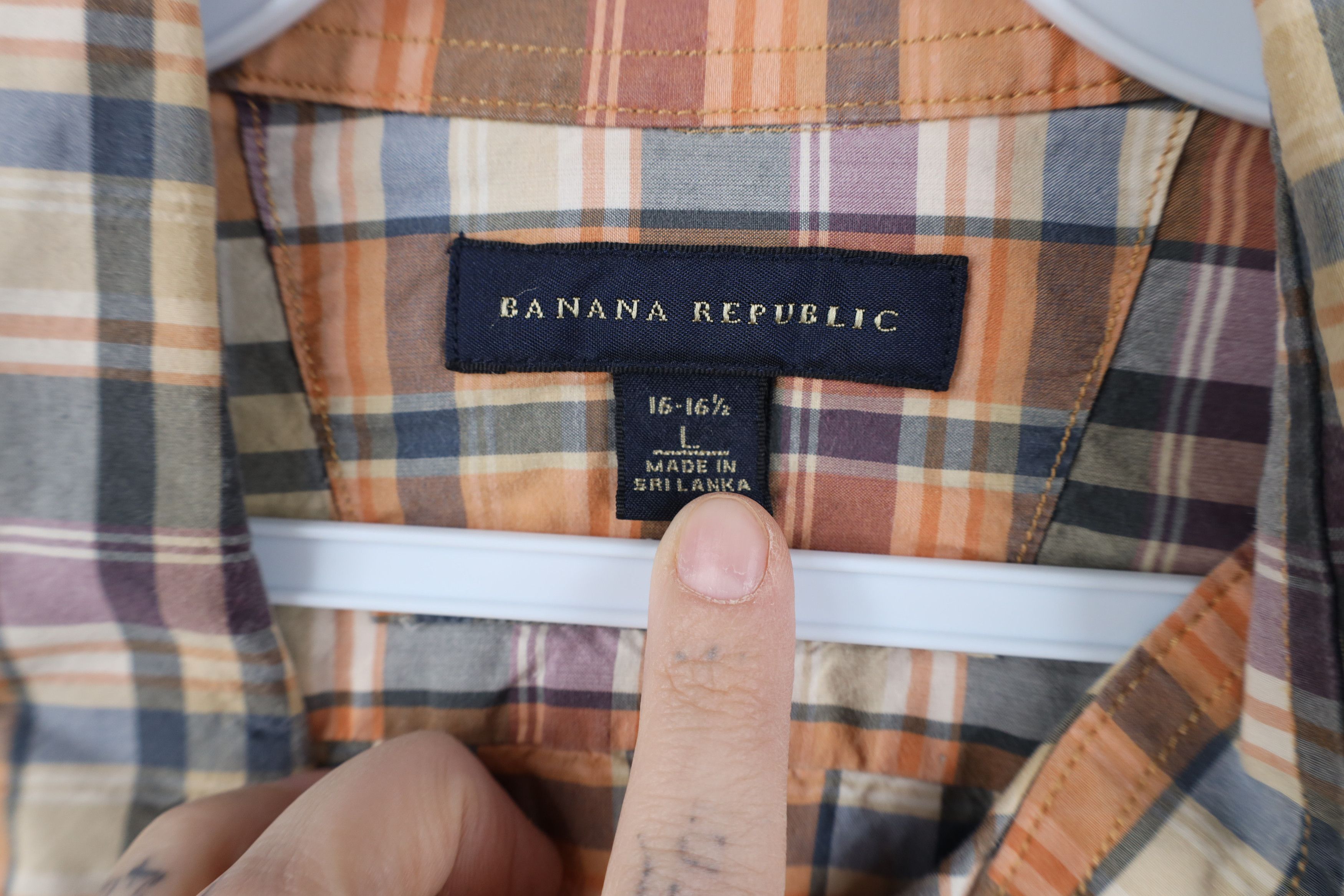 Banana Republic Y2K Banana Republic Pocket Collared Button Shirt Plaid Size US L / EU 52-54 / 3 - 6 Thumbnail