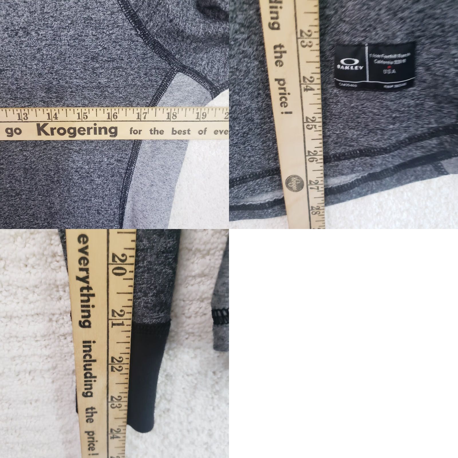 Oakley Oakley Men's S Gray Long Sleeve T-shirt Crewneck Two Tone Colorblock Pullover Size US S / EU 44-46 / 1 - 9 Thumbnail