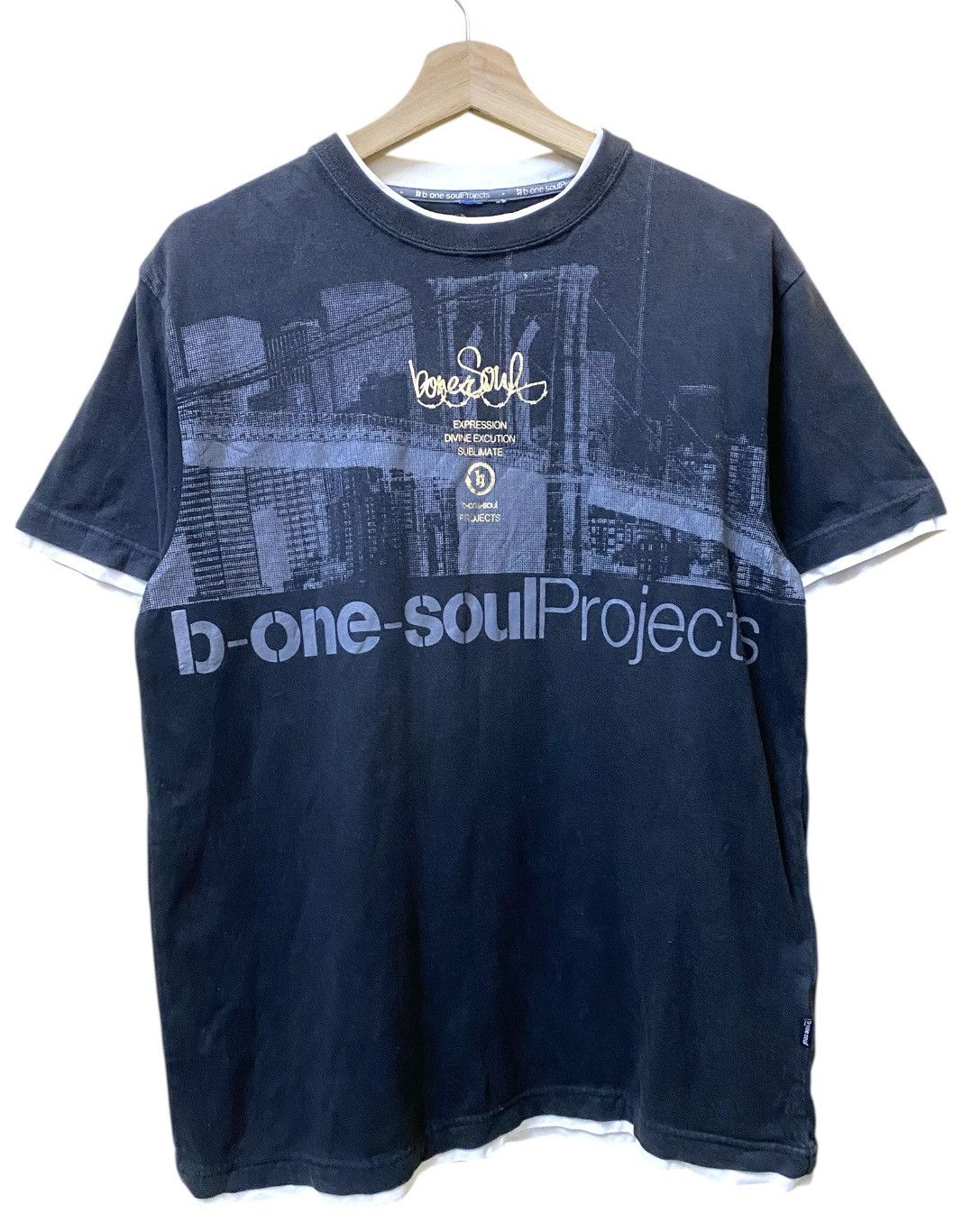 The Unbranded Brand B One Soul Projects Crewneck Tee Size US L / EU 52-54 / 3 - 1 Thumbnail