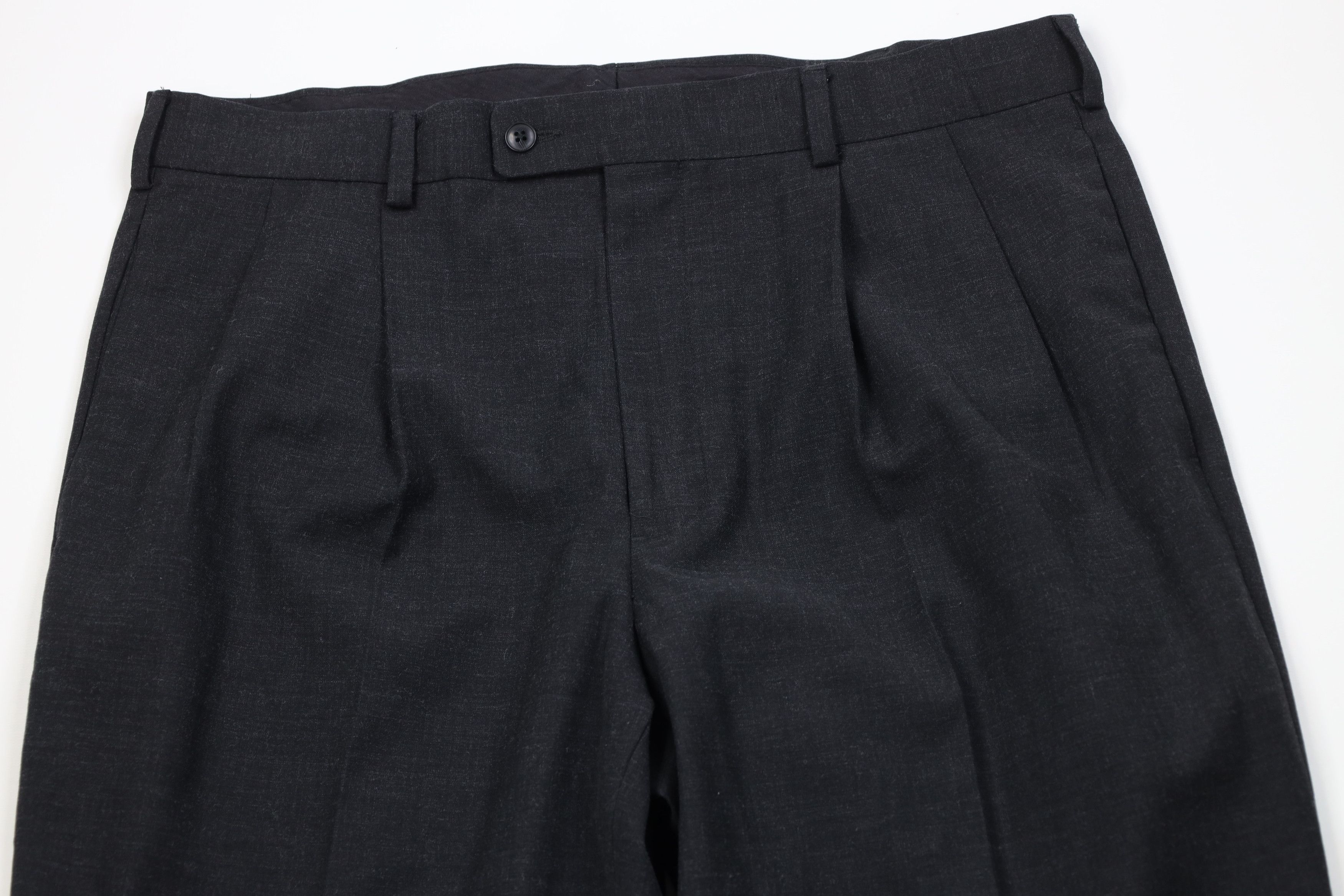 Vintage Vintage 90s Streetwear Gabardine Knit Wide Leg Chino Pants Size US 36 / EU 52 - 2 Thumbnail