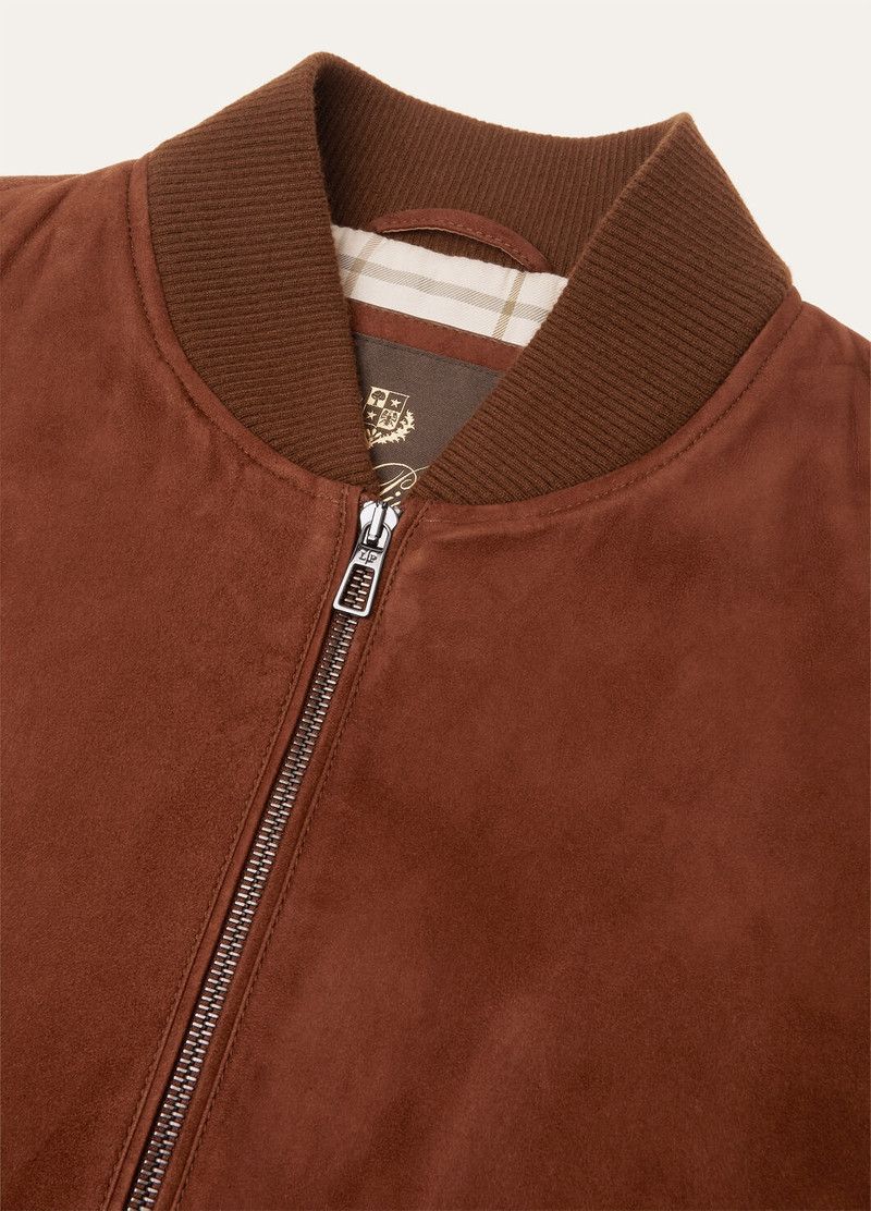 Loro Piana o1w1db10226 FAP4470 Ivy Bomber Jacket in Brown Size US XL / EU 56 / 4 - 7 Thumbnail