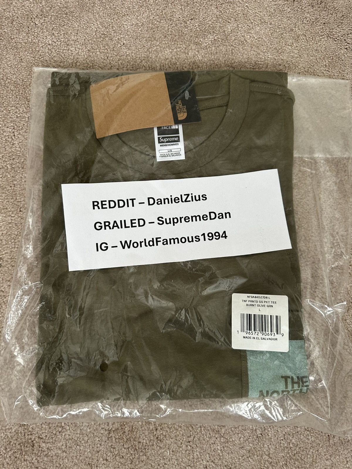 Supreme × The North Face Supreme The North Face Printed Pocket Tee Size US L / EU 52-54 / 3 - 3 Thumbnail