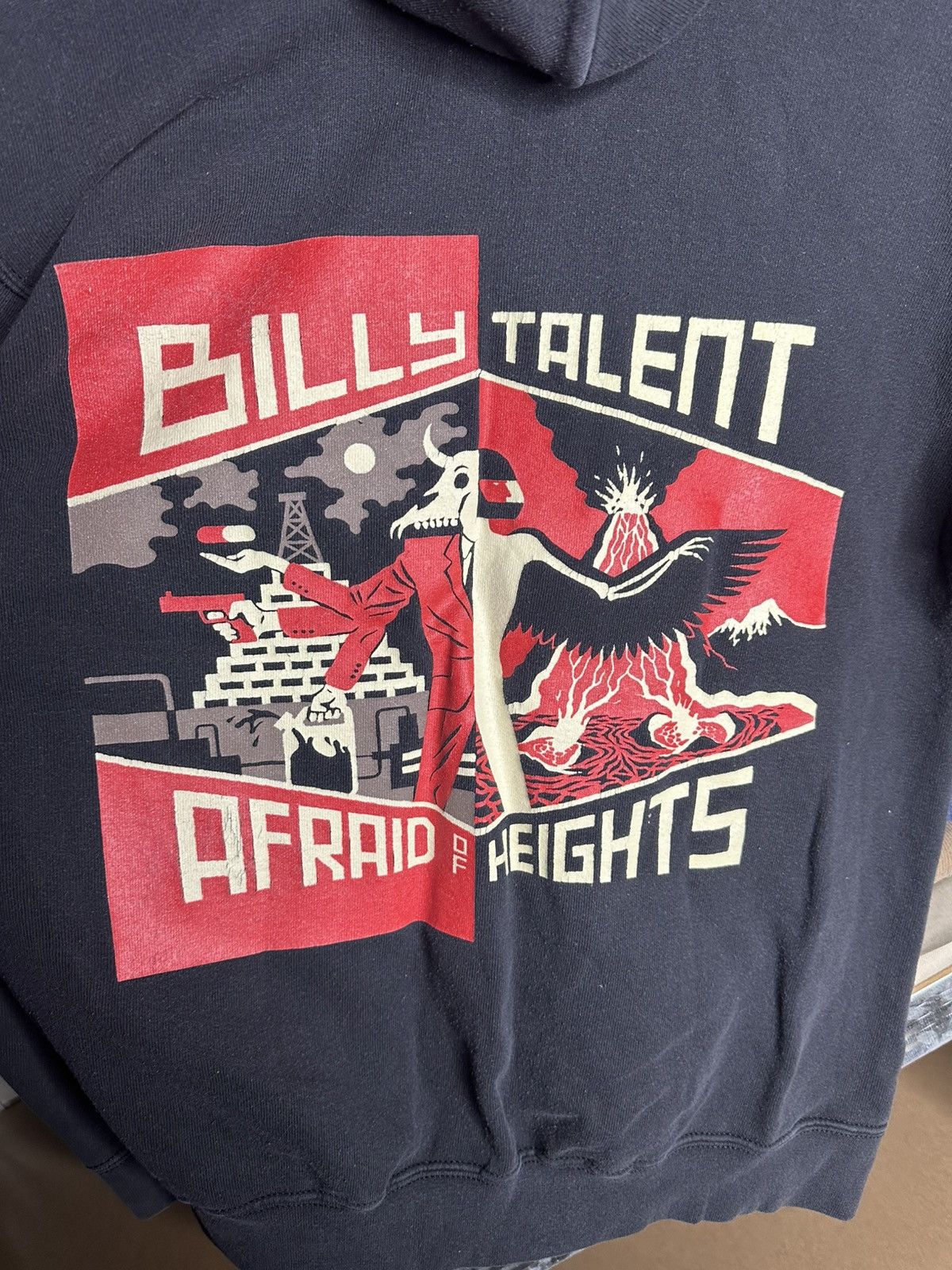 Band Tees Vintage Billy Talent Afraid Of Heights Rock Band Hoodie Size US L / EU 52-54 / 3 - 3 Thumbnail