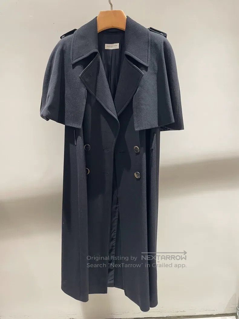 Dries Van Noten Dries Van Noten Wool Cape Trench Coat Size S / US 4 / IT 40 - 1 Thumbnail
