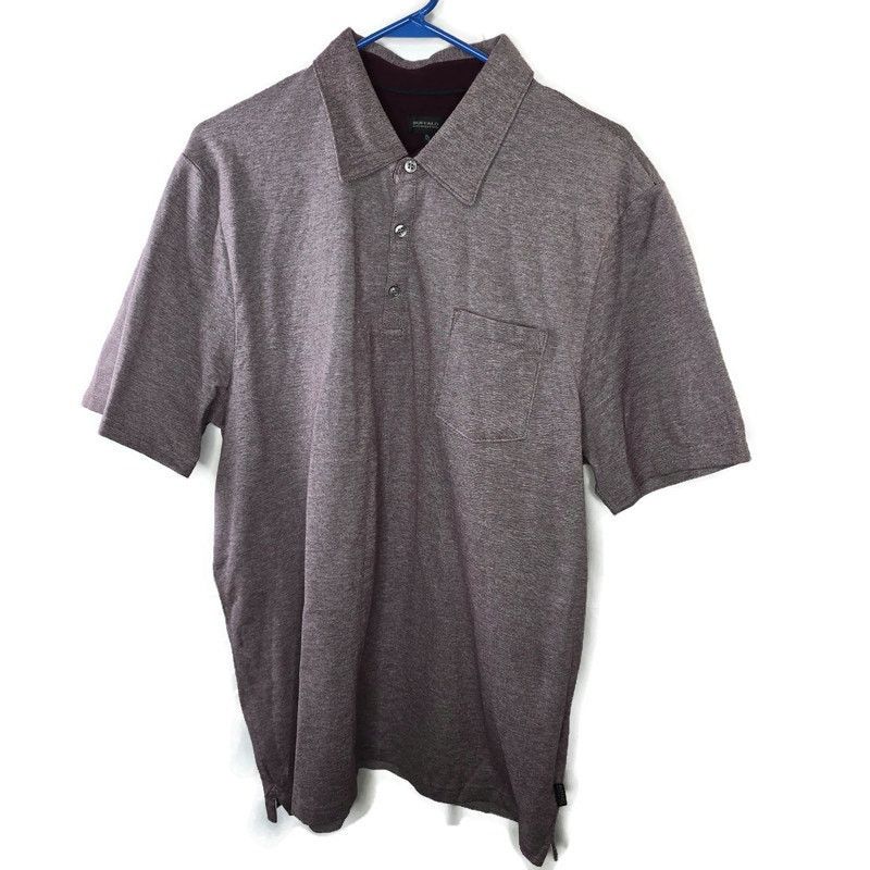 Buffalo David Bitton Men's Buffalo David Bitton Heathered Burgundy Polo Size XL Size US XL / EU 56 / 4 - 1 Thumbnail